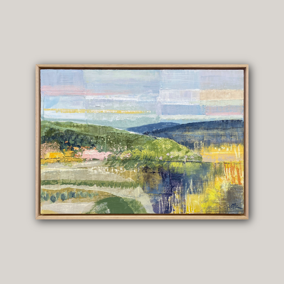 Hills of Blue and Gold, 37 x 50cm