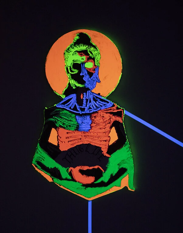 A depiction of the starving Buddha