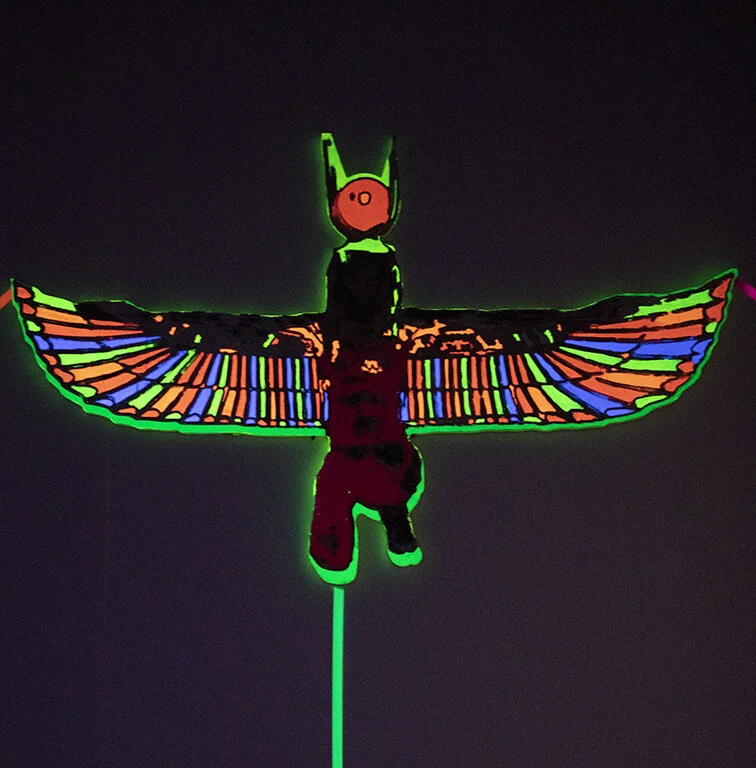 A depiction of the Egyptian goddess Isis/Hathor