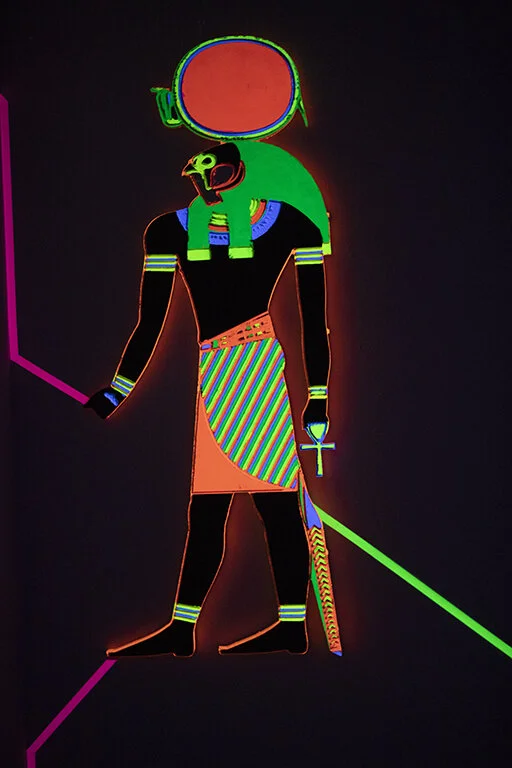 A depiction of the Egyptian God Ra
