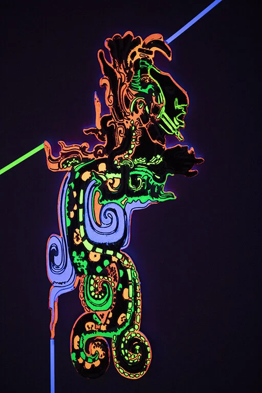 Depiction of Mayan sky god Kukulkan