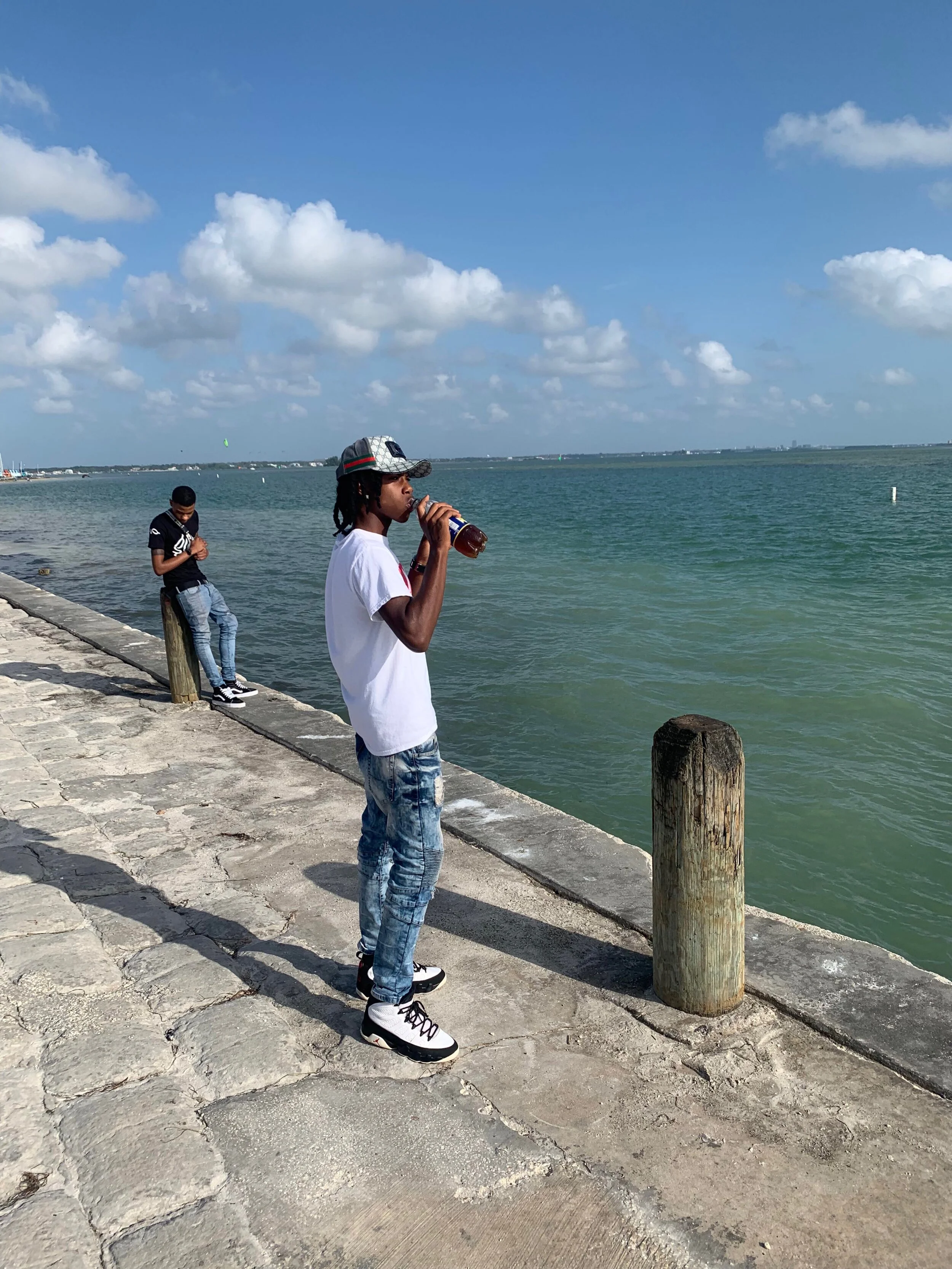 Me n Zaylocc Sippin Brisk.JPG