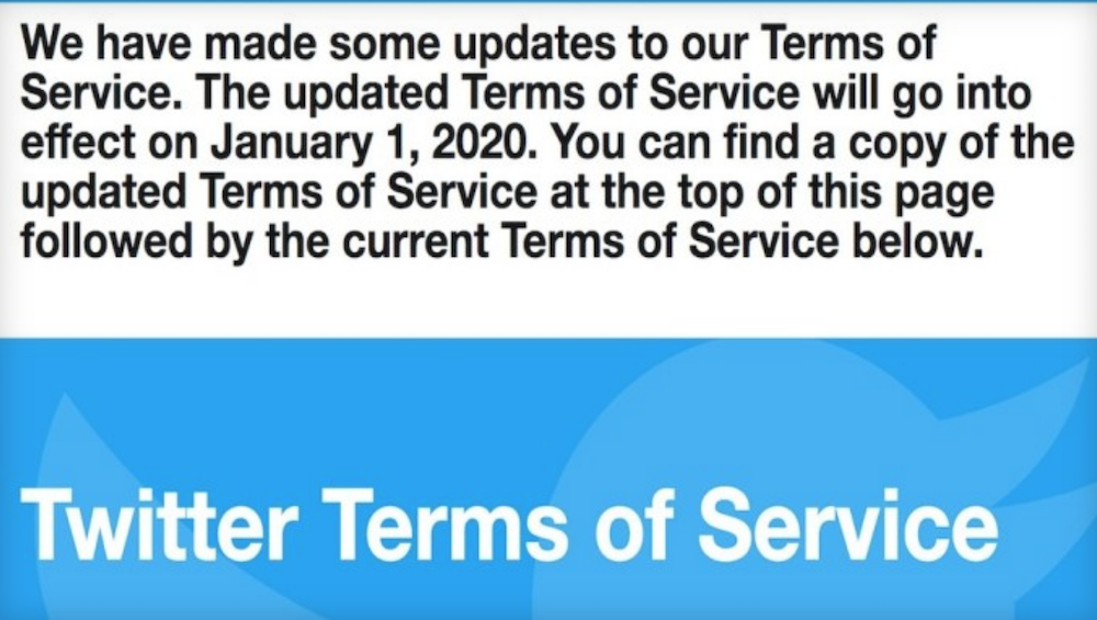 Twitter's New Terms of Service, Effective January, Reserves Right to Shadowban (XBIZ)