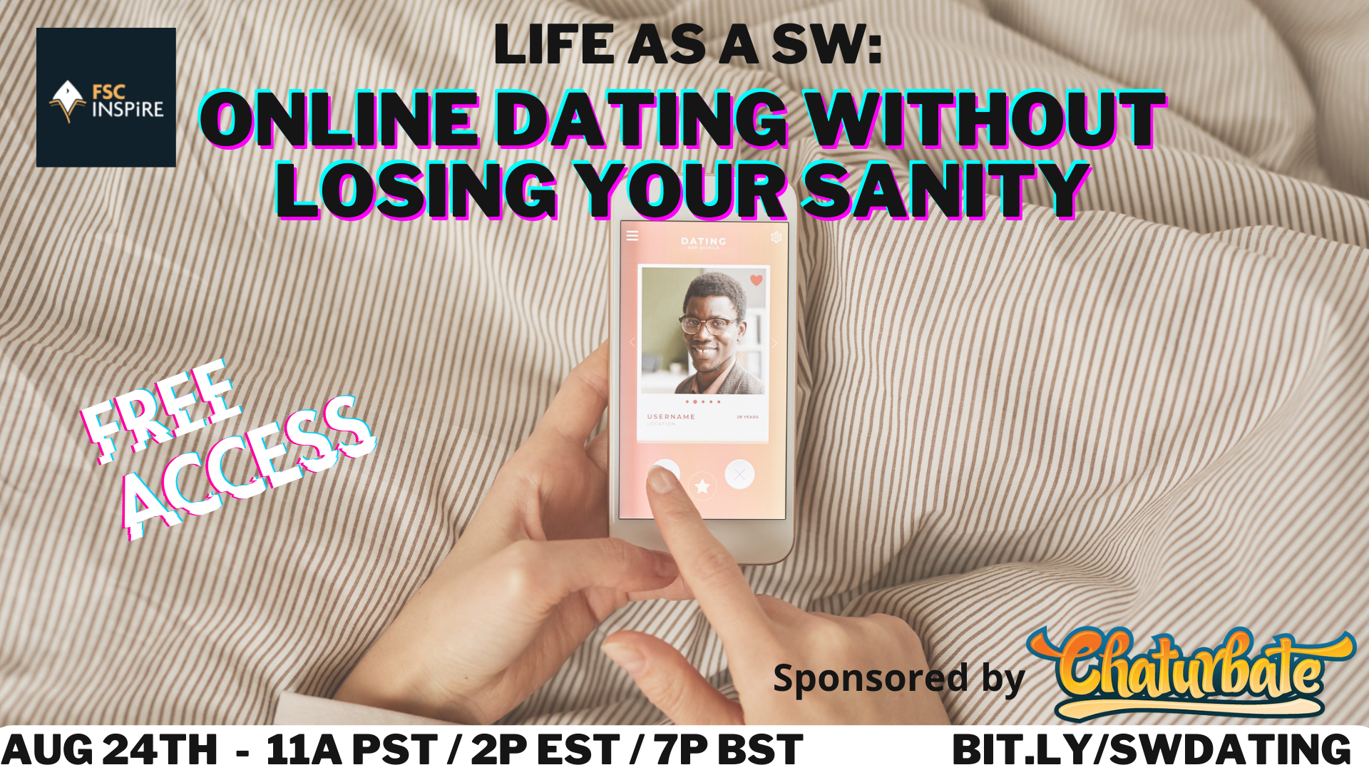 FSC INSPIRE, Chaturbate to Host Sex Worker Dating Panel (AVN)