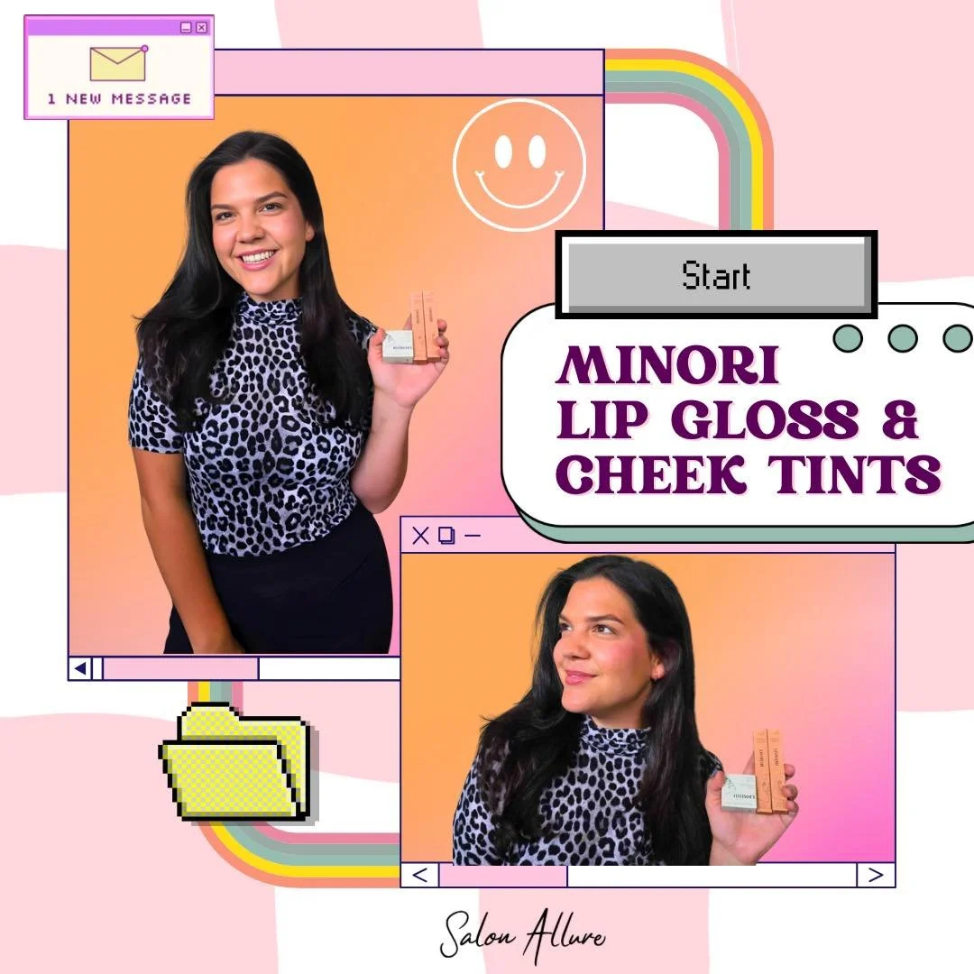 ✨ New in the Boutique ✨
Glossy lips + rosy cheeks = the perfect everyday glow 💄💕
Our new Minori lip gloss + cheek tints are here + we’re obsessed 😍
Come shop them now @ Salon Allure 🛍️
#SalonAllure #MinoriBeauty #NewArrivals #GlossAndGlow #