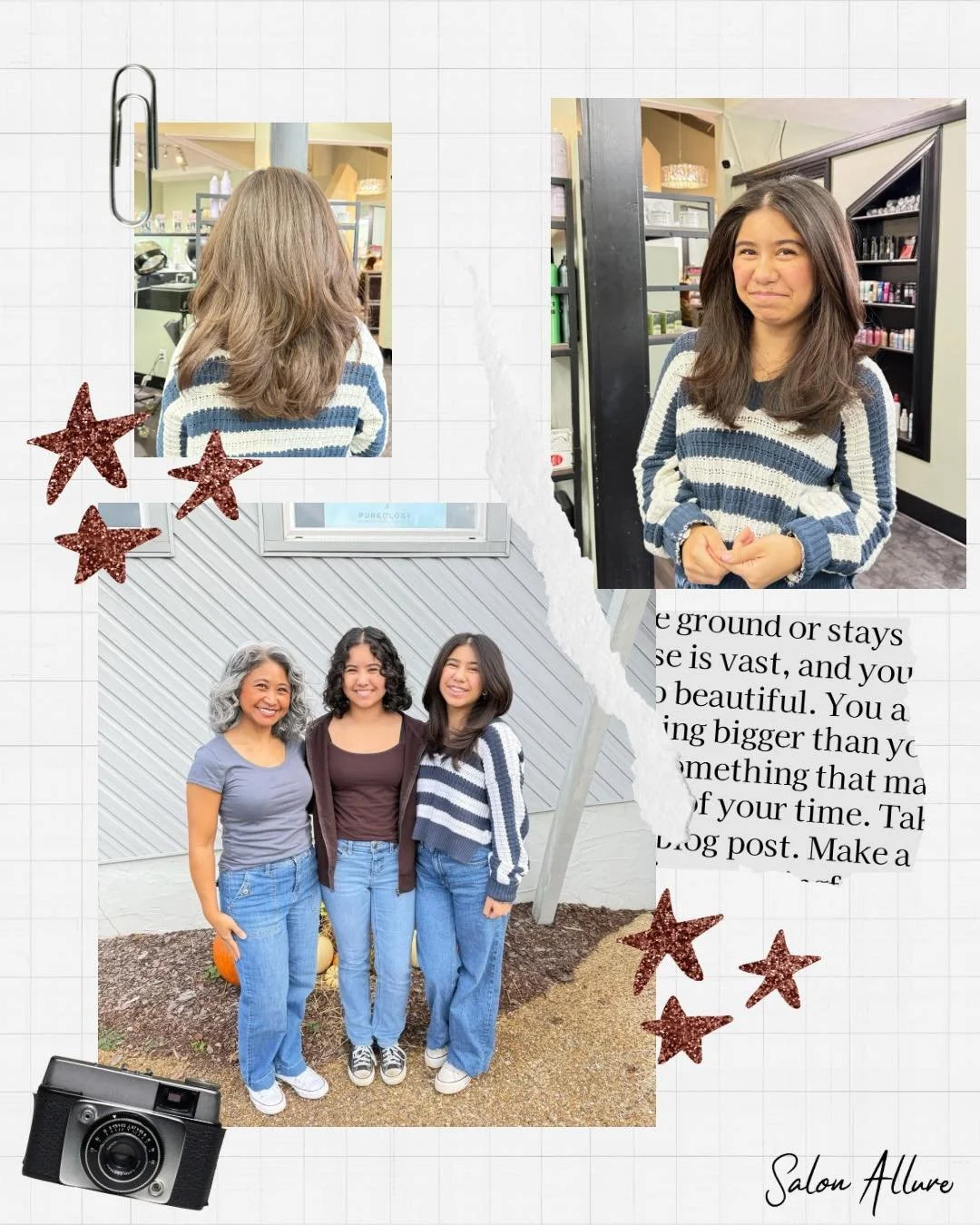 Good hair runs in the family 🌸
This beautiful mother&ndash;daughter trio left glowing thanks to Hannah Linn&rsquo;s magic touch 💇&zwj;♀️✨

hannah_withthegoodhair

#SalonAllure #HuntsvilleSalon #MotherDaughterHair #FamilyStyle #HealthyHair #Huntsvil