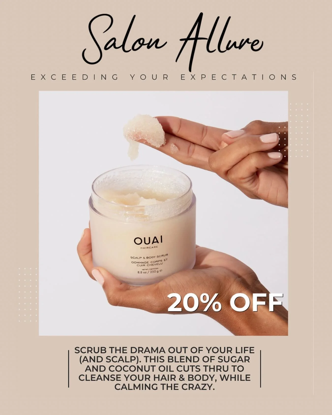 Healthy scalp = healthy hair 🤍
Take 20% OFF and treat yourself to the ultimate refresh.
&bull;
&bull;
&bull;
&bull;
#huntsvilehairsalon #huntsvillehair #huntevillesalon #haircare #bodycare