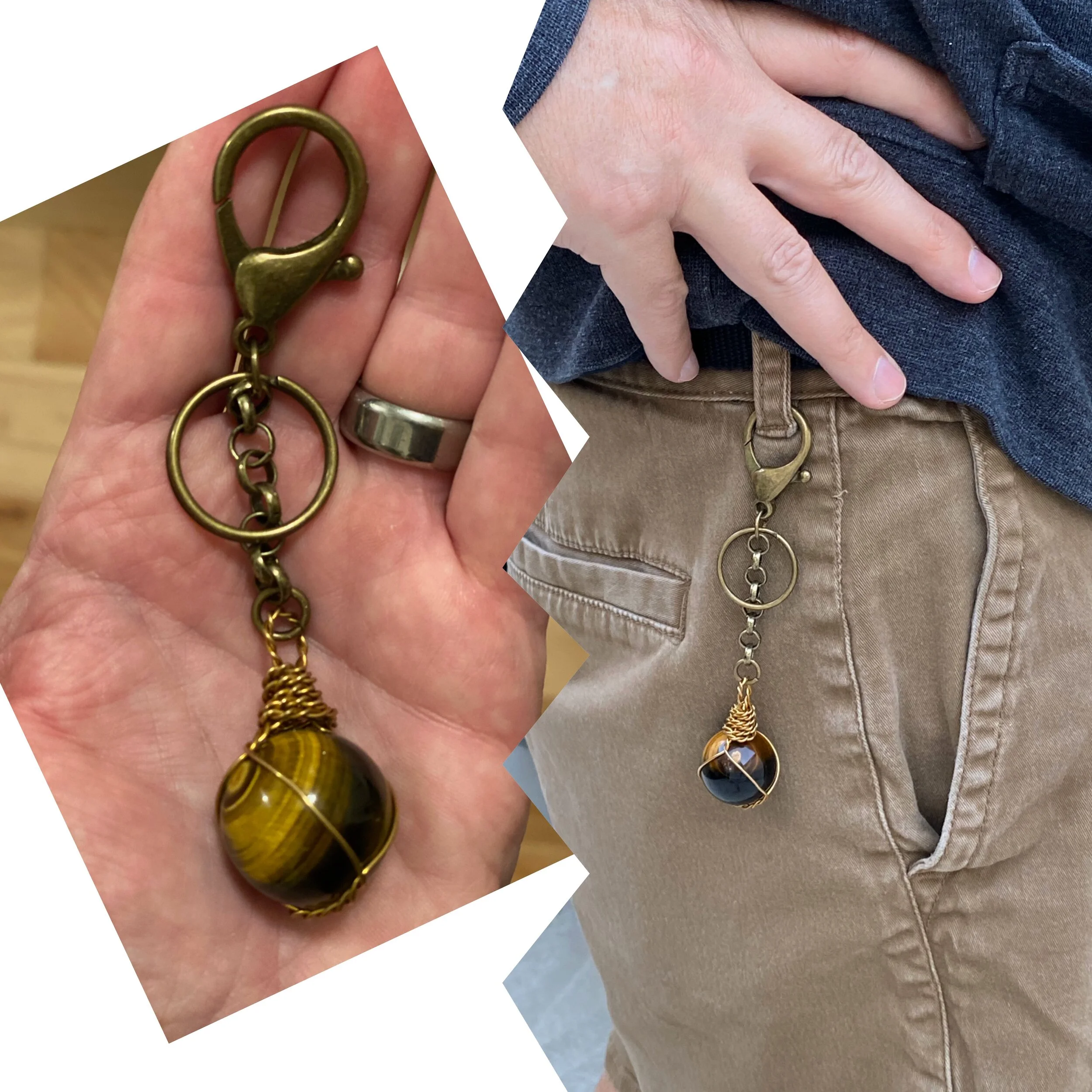 10. Amethyst, rose quartz and peridot chip beads