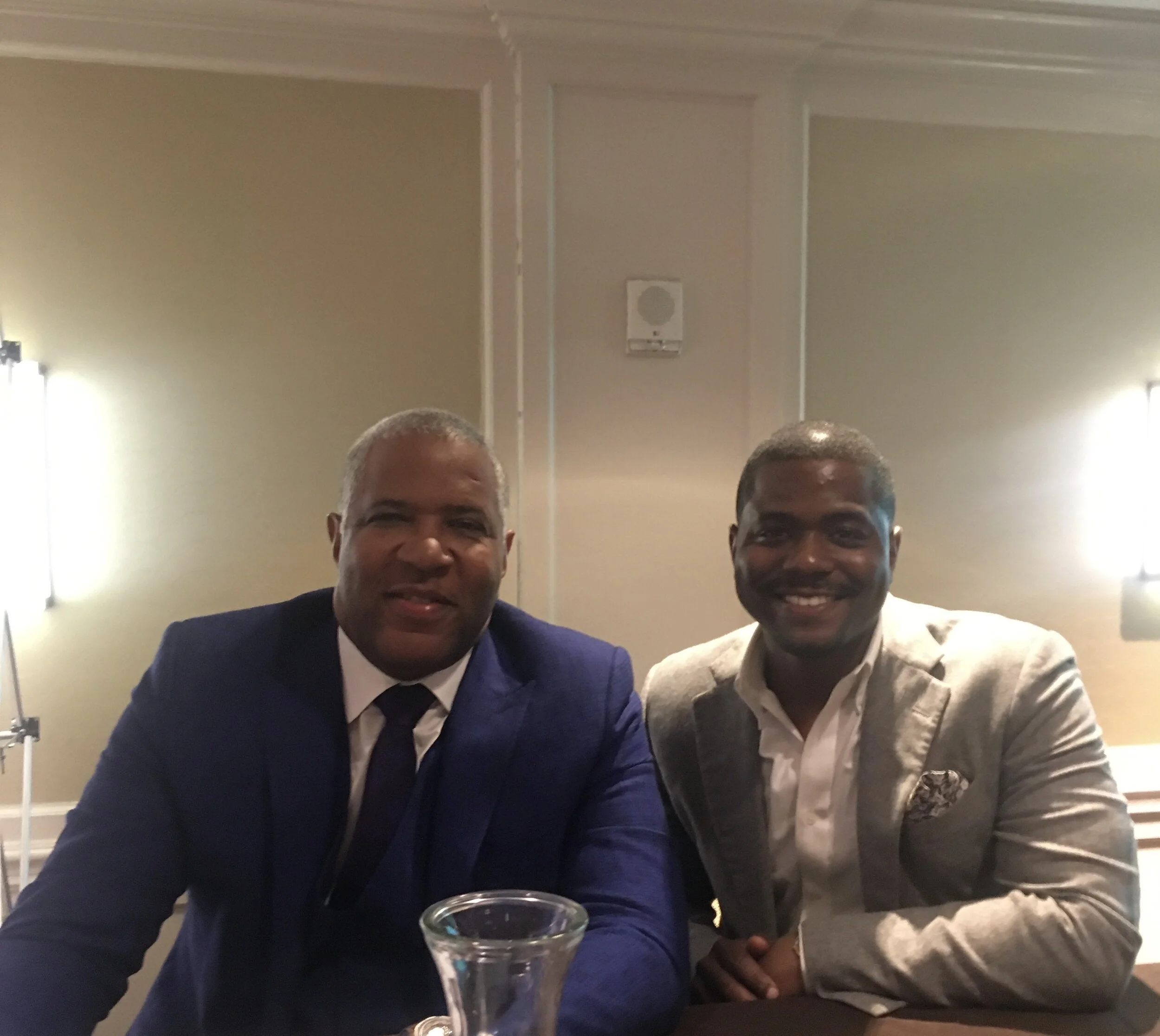 Troy meeting and learning community development strategies from billionaire money manager Robert F. Smith