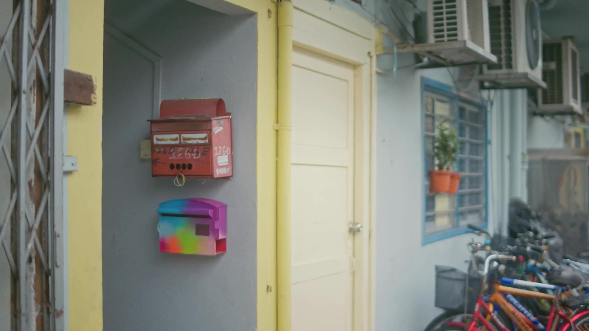 Letterbox | Art Object | Katong, Singapore | Spray paints on Letterbox | 30 cm x 23 cm x 10 cm