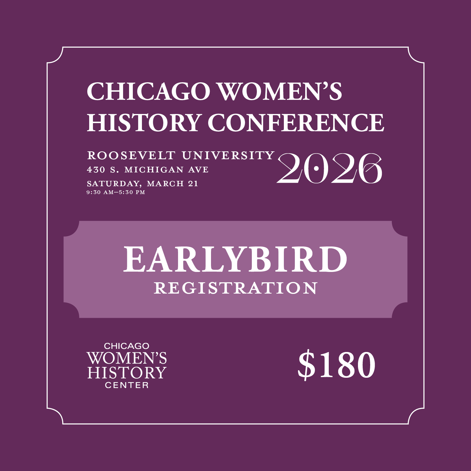 Earlybird Registration