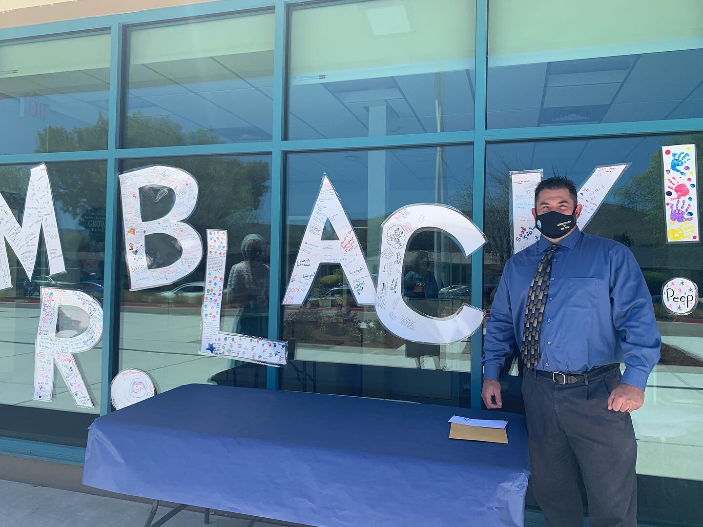 We have the most amazing Principal and today our district recognized
what the whole CL Smith Community has always known.  We are thrilled
to share that Mr. Black has been awarded the 2020-2021 Administrator
of the Year!!

Mr. Black, thank you for mak