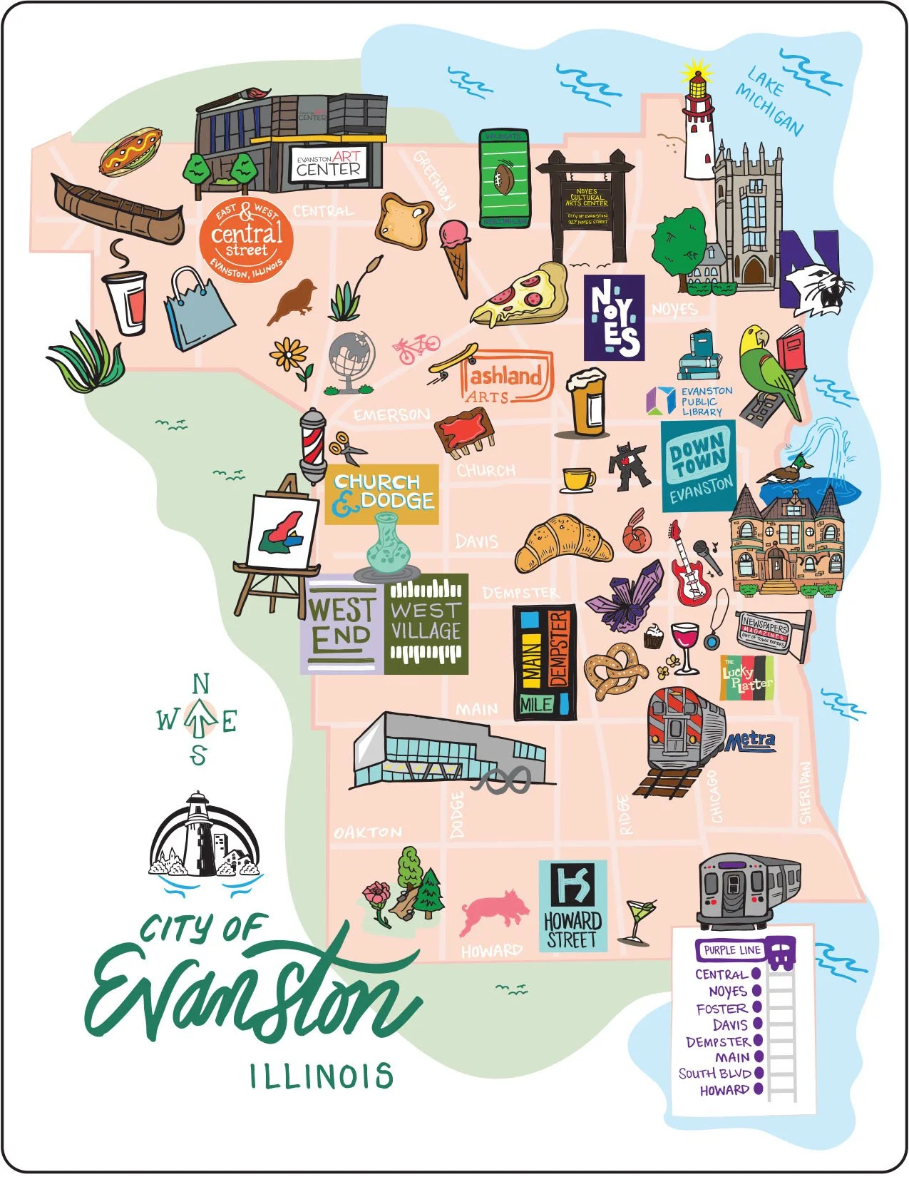 Evanston Postcard