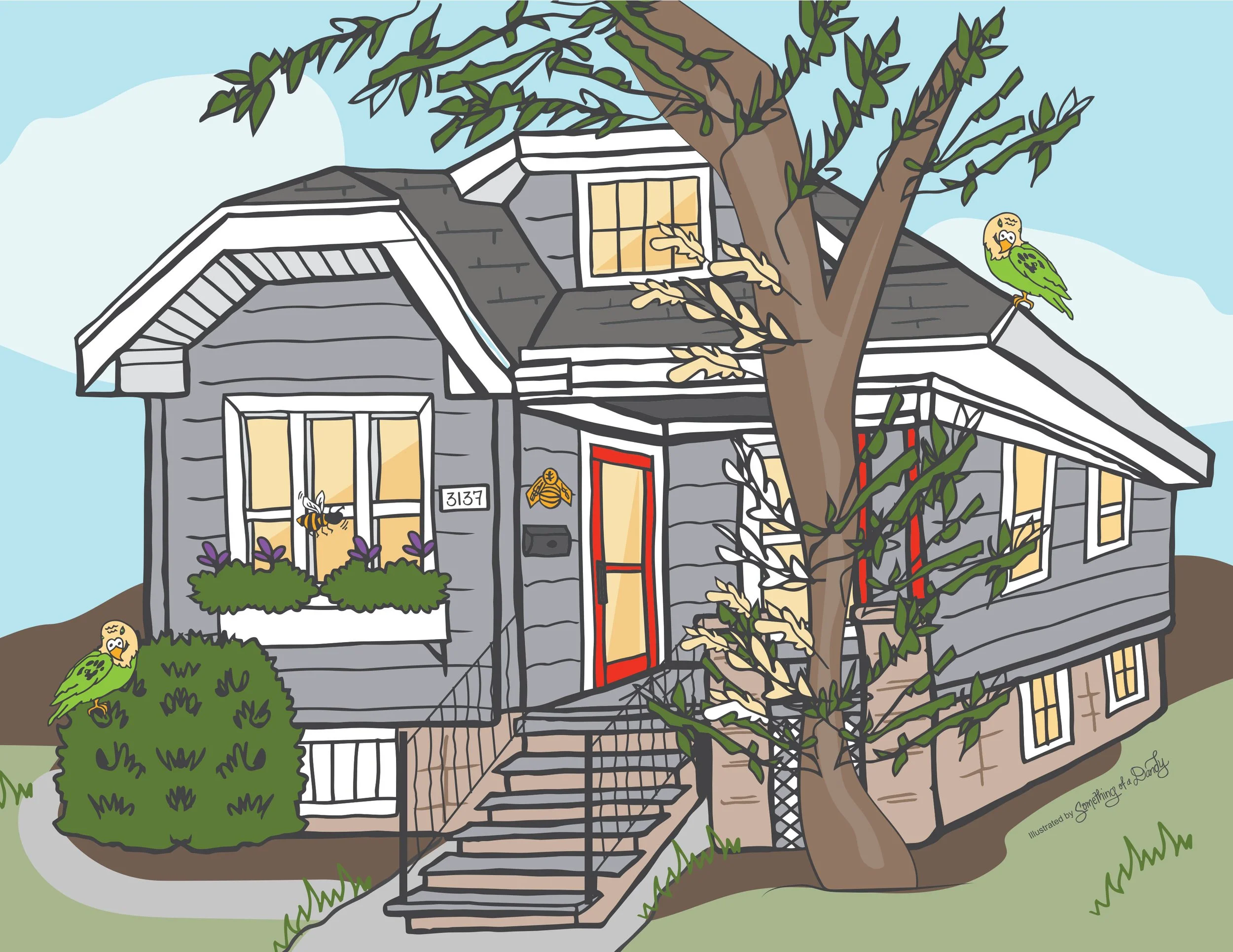 Custom Home Drawing