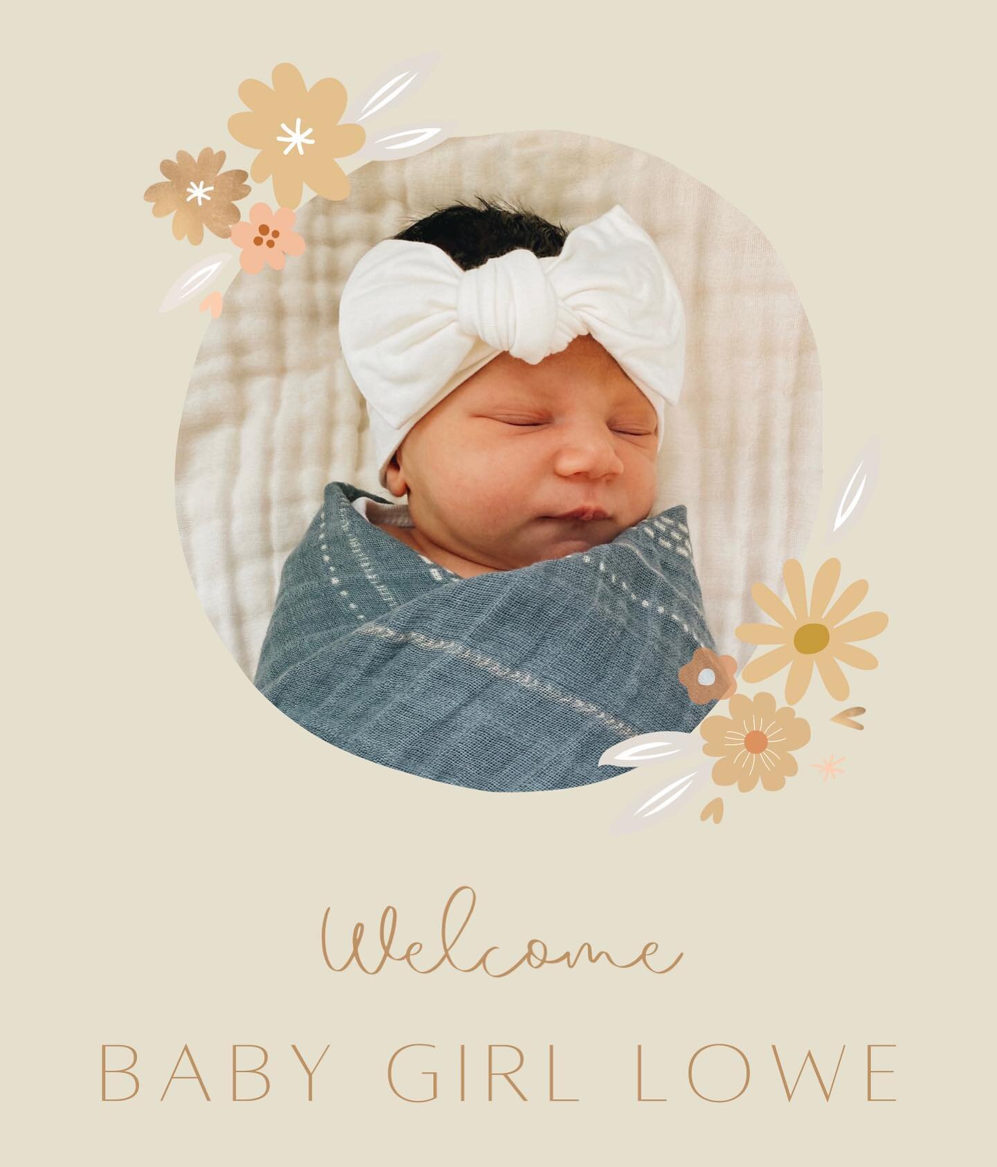 We are so very excited to introduce the newest little lady to our team &mdash;&mdash; 
Baby Girl Lowe 🌼 #LowePropertyTeam