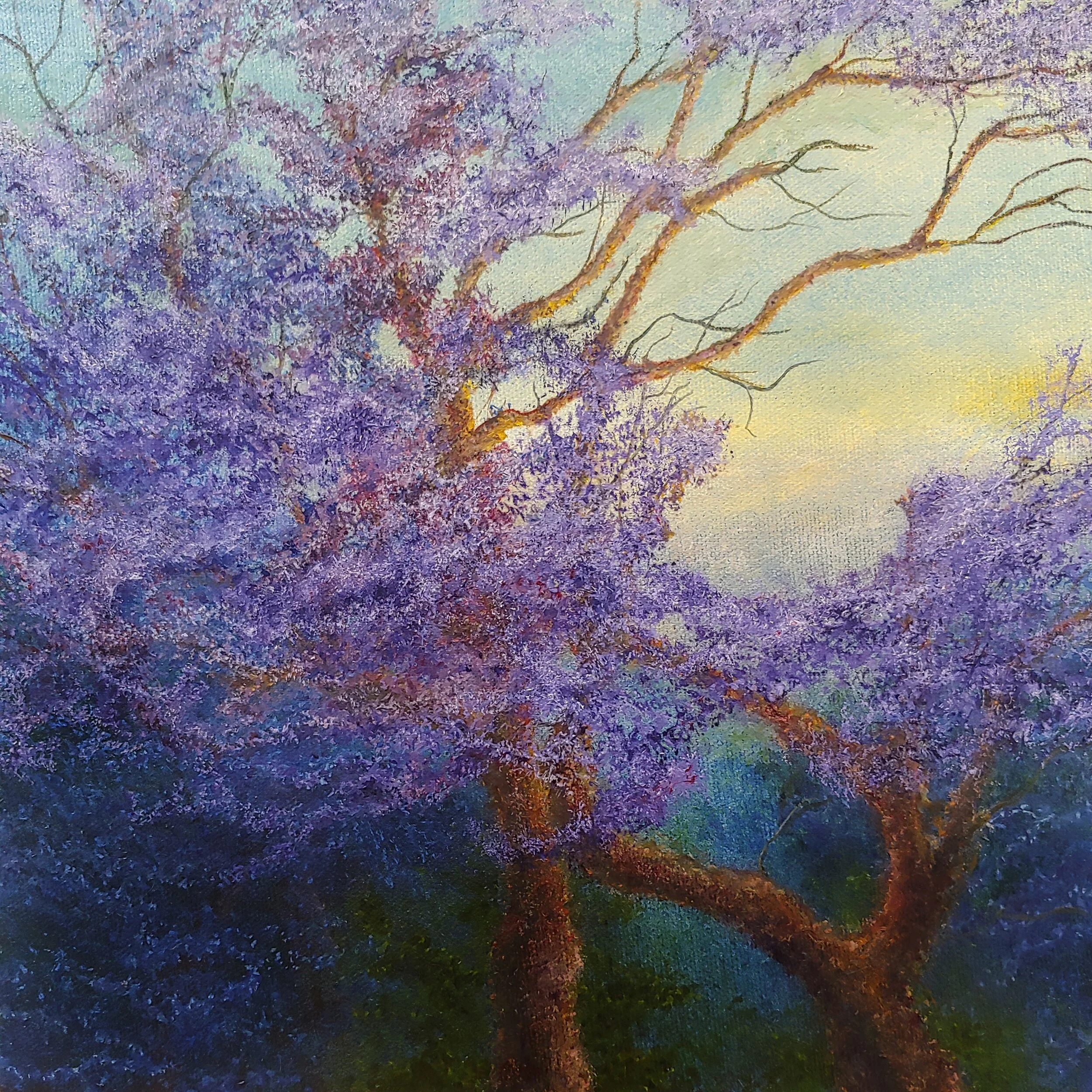 "Purple" (10'x10'), Oil on Canvas  - Sold
