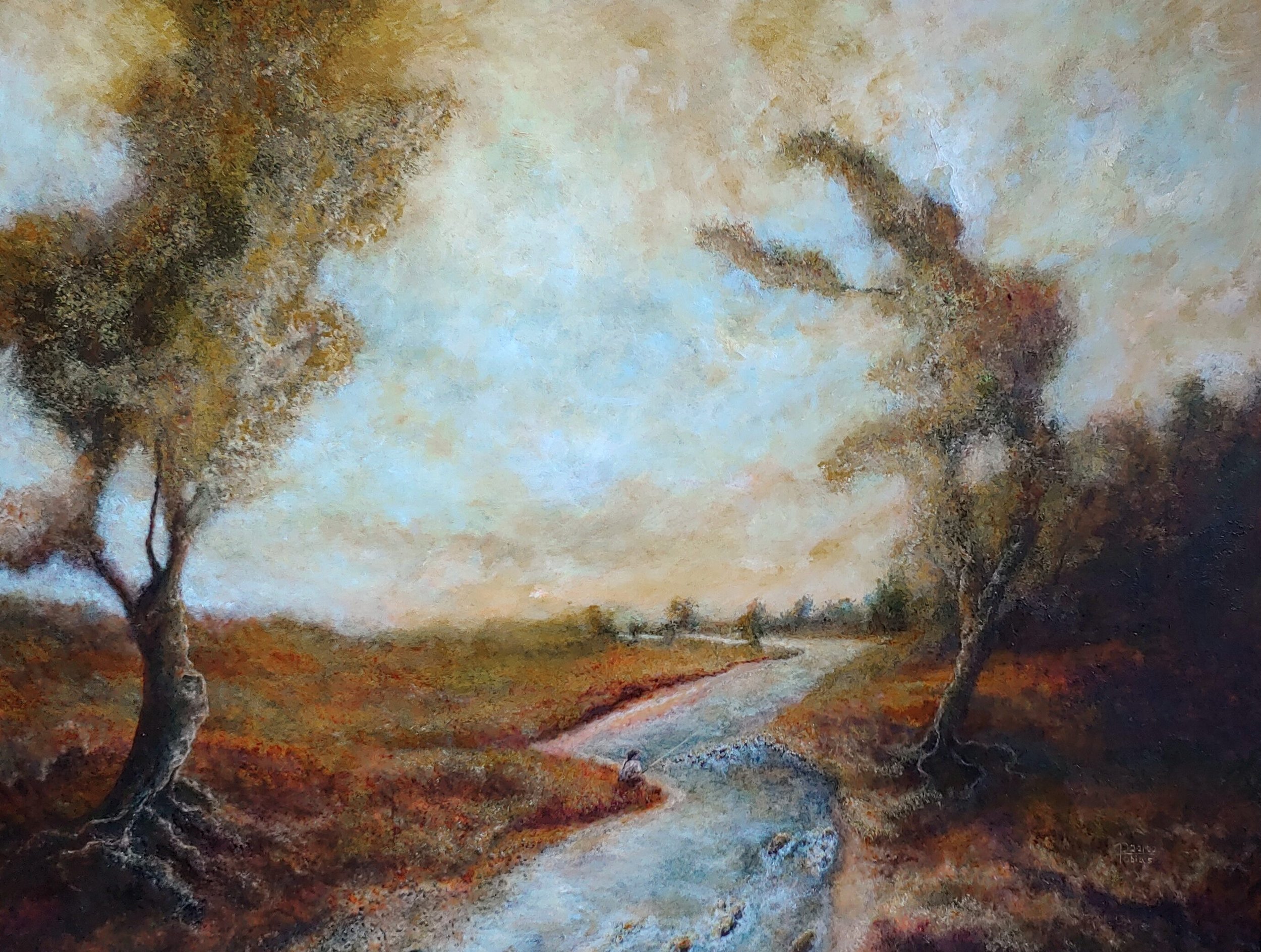 "Gold Rush Fisherman" - Oil and Acrylic on Archival Gesso Board (18"x24") - Available $2700-Reproduction is available.