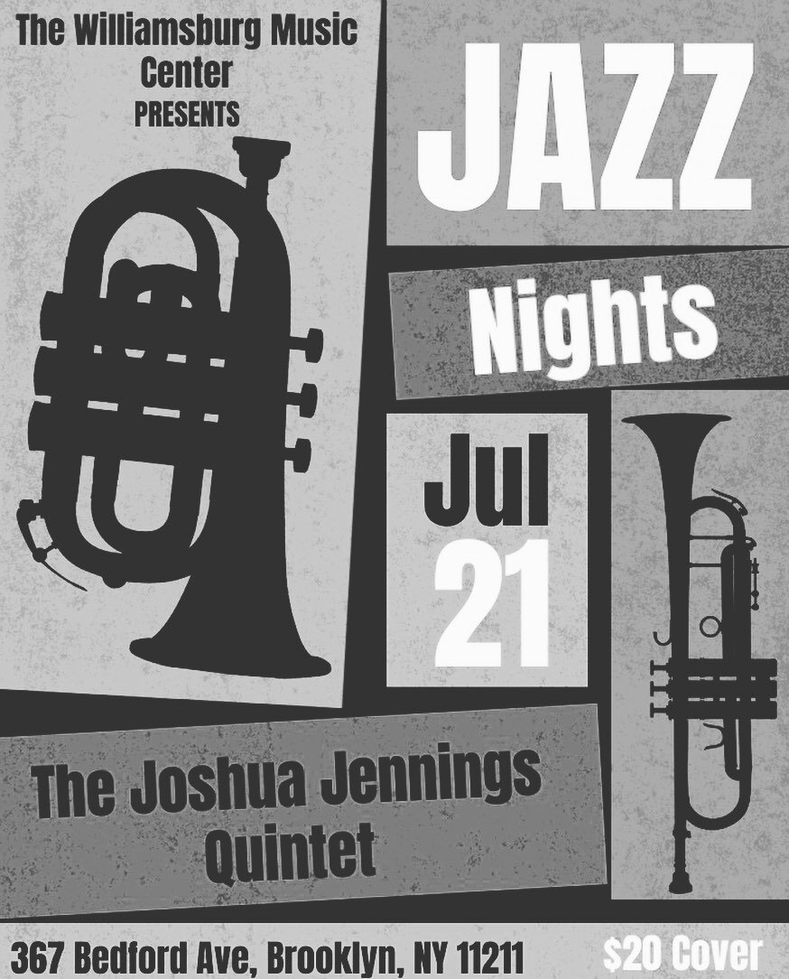 This Friday I will be playing at the Williamsburg Music Center from 8:00pm to 10:00pm @williamsburgmusiccenter