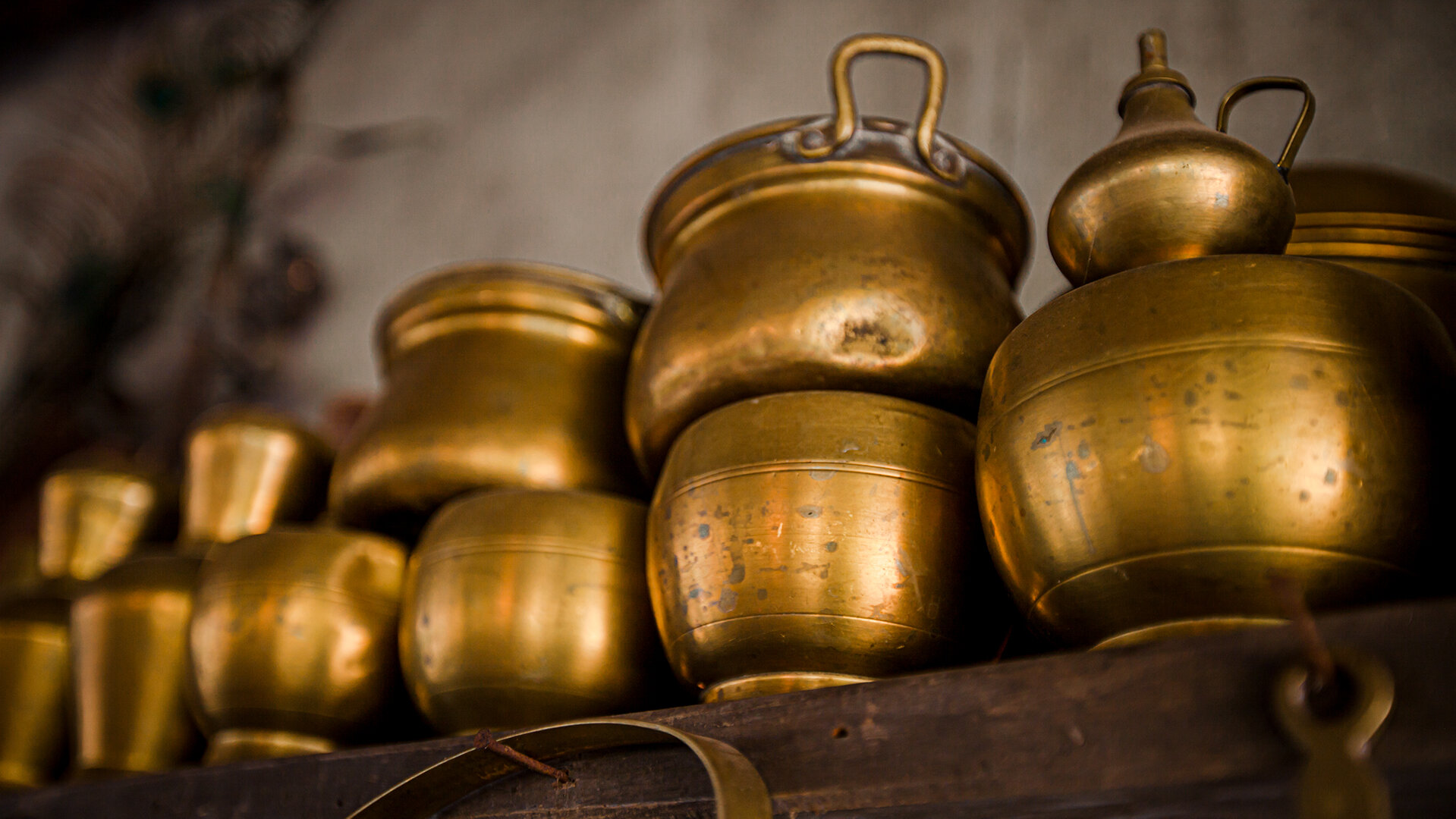 Antique Brass Utensils - Aurangabad, India