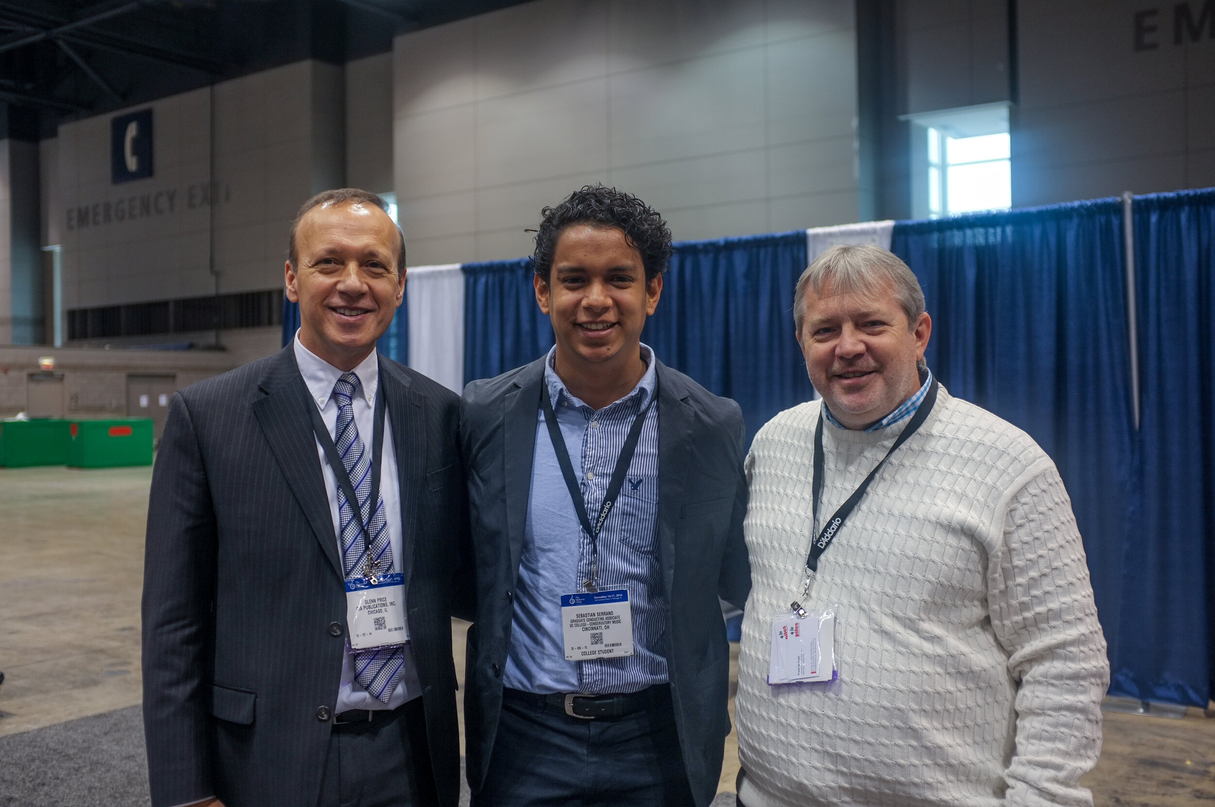 With Glenn Price and Frank d'Vuyst at Midwest Clinic, Chicago