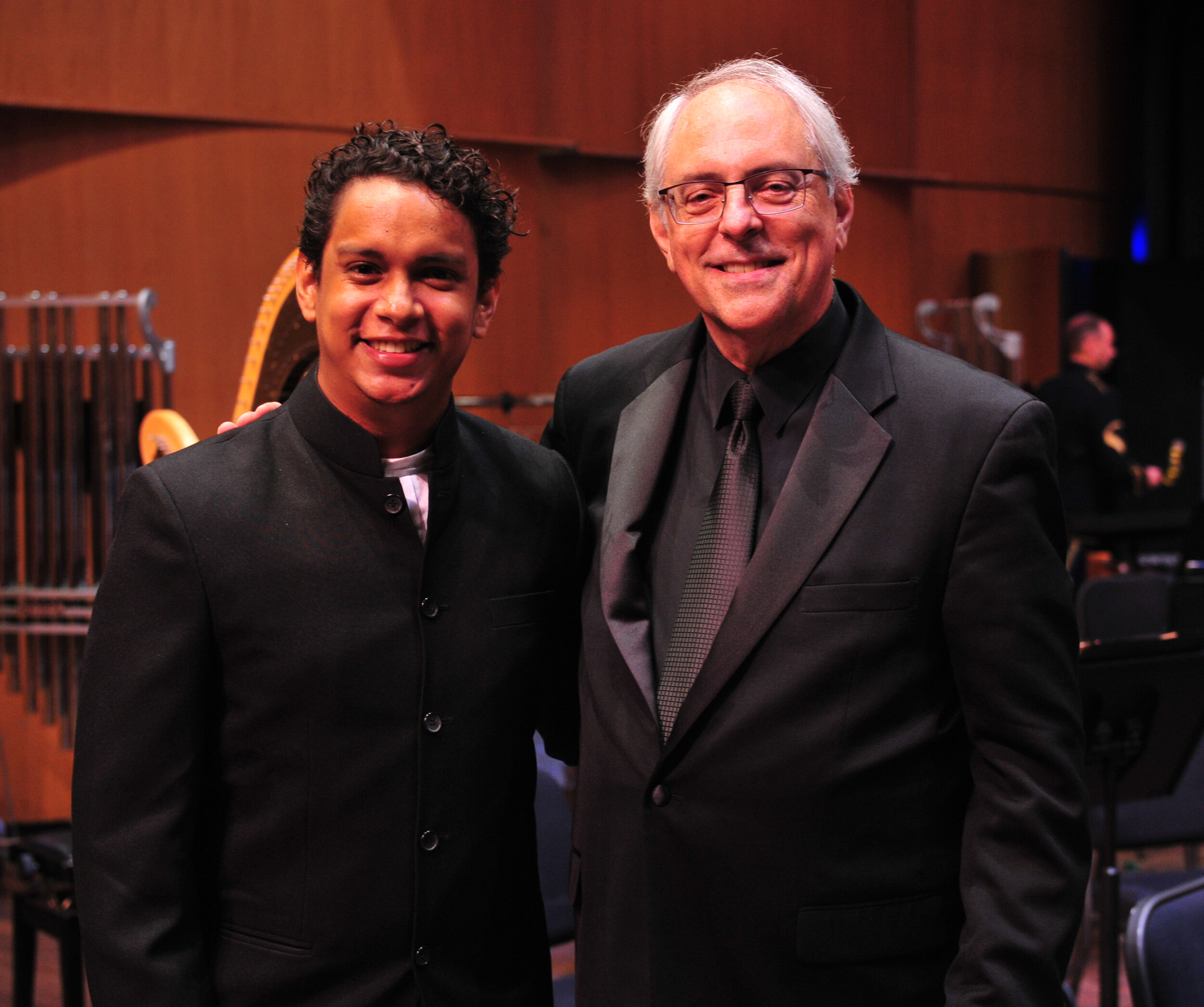 Sharing stage with Professor Michael Haithcock and The United States Army Band “Pershing’s Own”