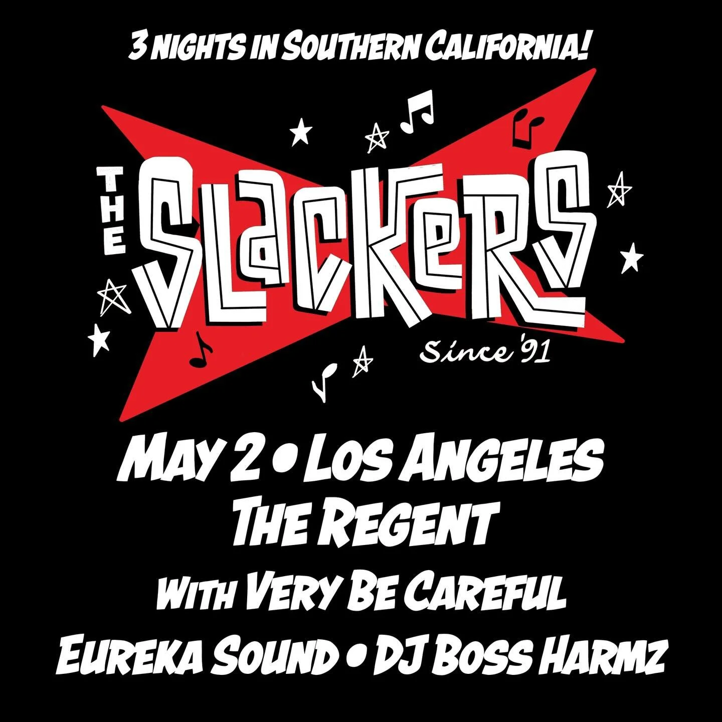 See you Saturday at @regenttheaterla alongside @theslackersband @verybecareful &amp; @bossharmz ⚡️🔊 Big night of ska and reggae! Get your tickets today 🔥