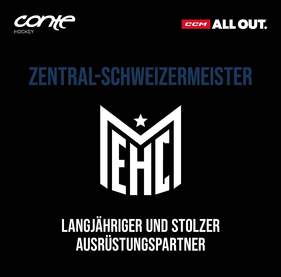 Herzliche Gratulation zum wiederholten Zentral-Schweizermeister der 2. Liga lieber @ehc_meinisberg 🏆🥇 Well done. Wir sind stolz auf unsere gemeinsame Zusammenarbeit.

#meister