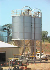 Storage of calcium &amp; magnesium sulphate on a 4 leg local cell system.