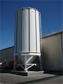 1 x 133.0 Cubic Metre (75 Tonne) capacity Colorbond XRW industrial silo.