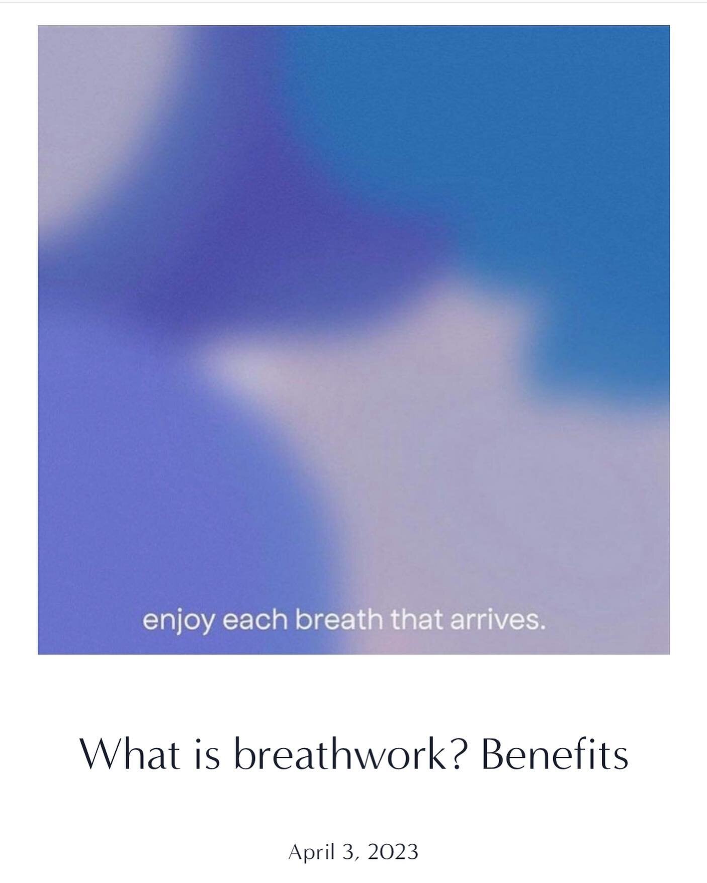 &ldquo;YOUR BREATH IS THE MOST UNDERRATED ASPECT OF HEALTH AND WE ALL HAVE THE ABILITY TO ACCESS IT&hellip;&rdquo; ~ Rory Warnock 

Happy April, New blog post just went live on my wellness blog 🤍
What is breathwork? &amp; Benefits&hellip;
~ link in 