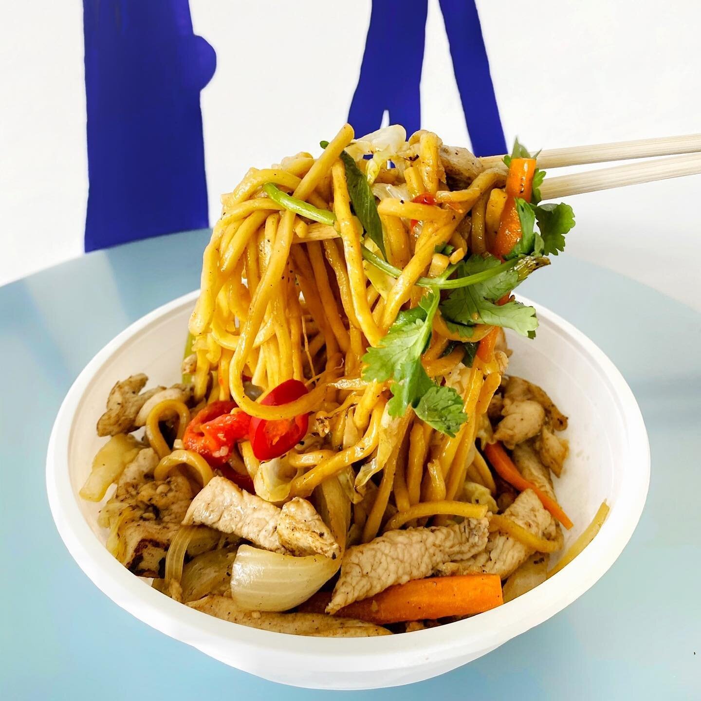 Have you tried our stir-fried egg noodles? We introduced them last week to offer take-home meals for lockdown but may keep them around for a little longer... 🥸
