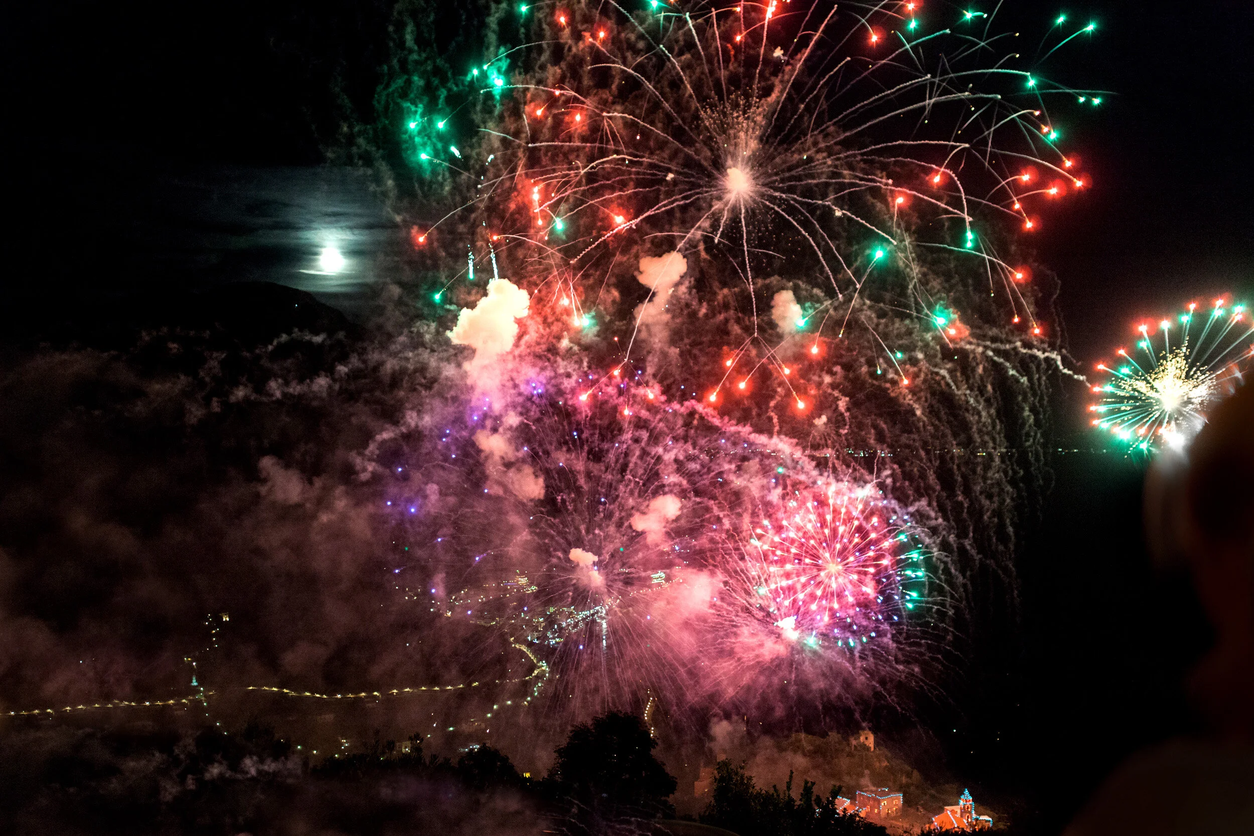 Villa Cimbrone, fireworks wedding Jemma Keech