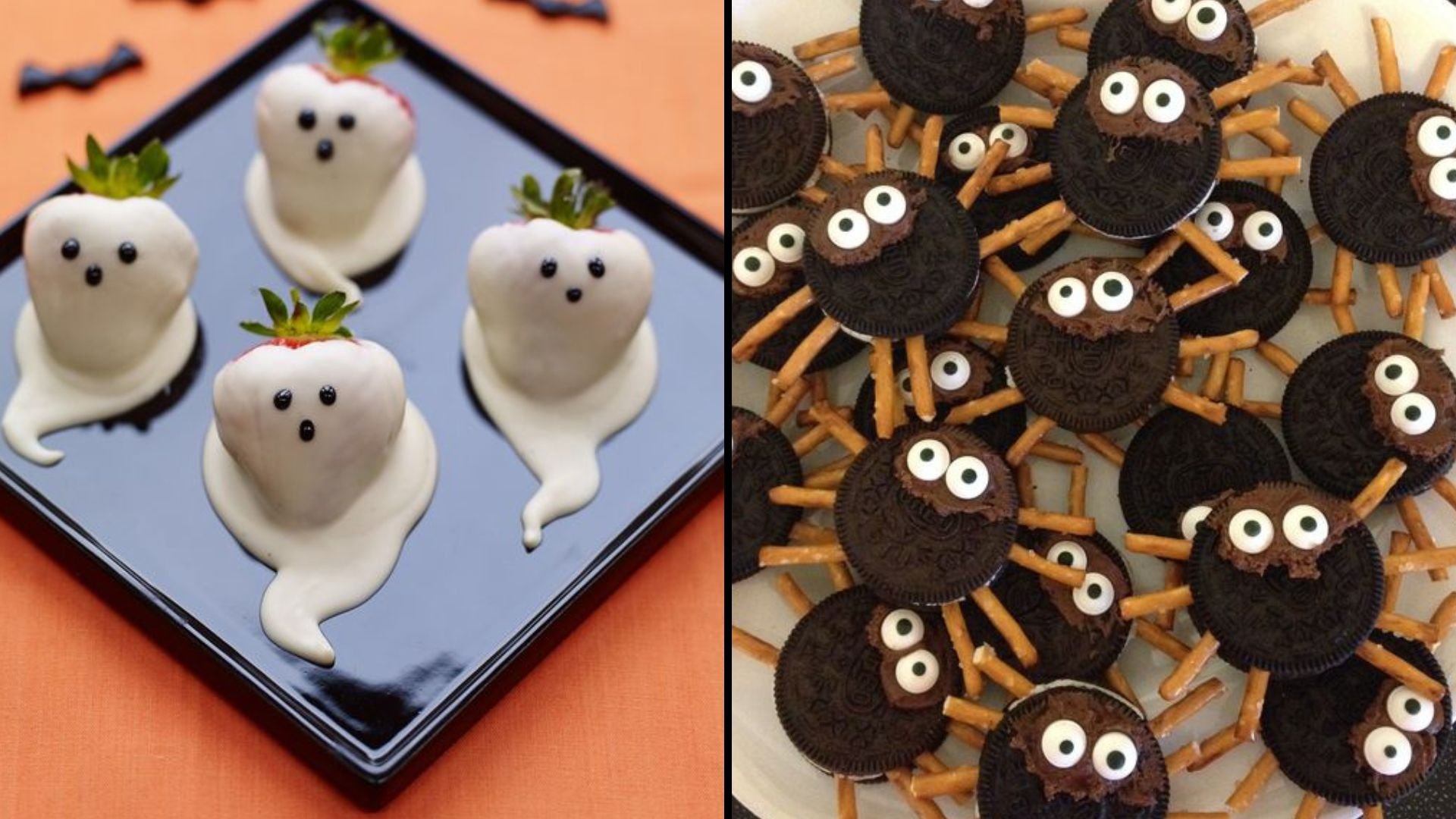 It doesn't get much easier that no-bake desserts for Halloween; try strawberry ghosts or oreo spiders.