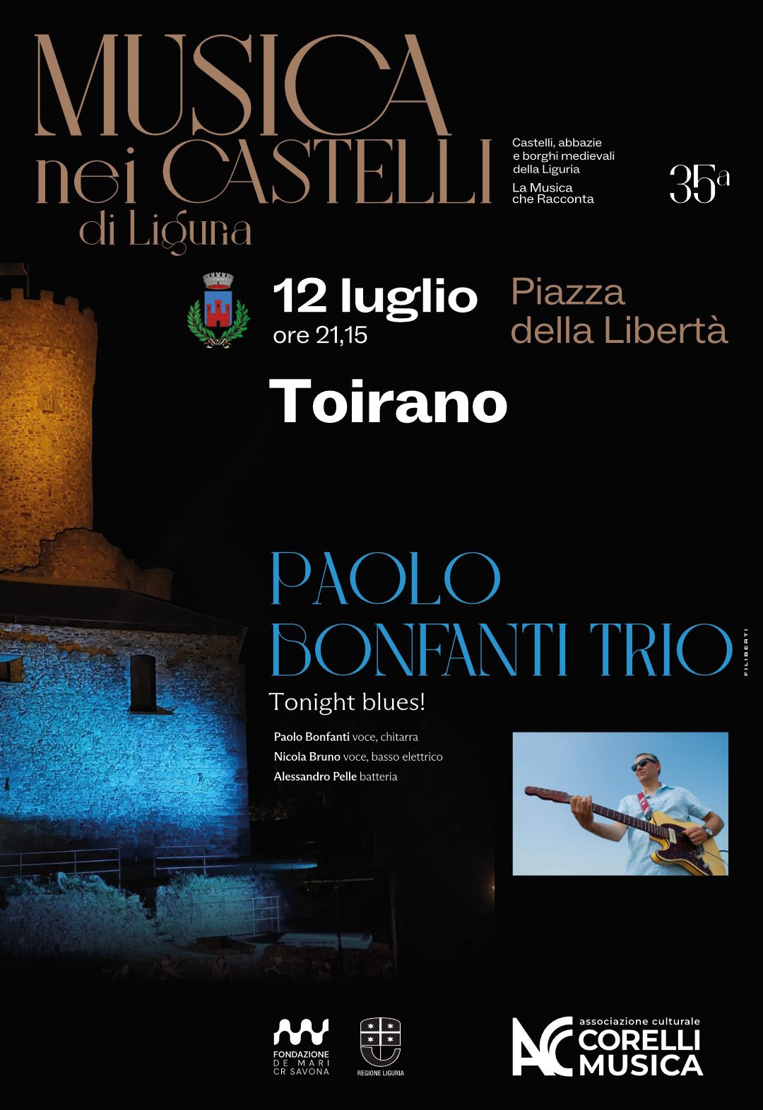 MUSICA NEI CASTELLI di Liguria 2025- Paolo Bonfanti Trio