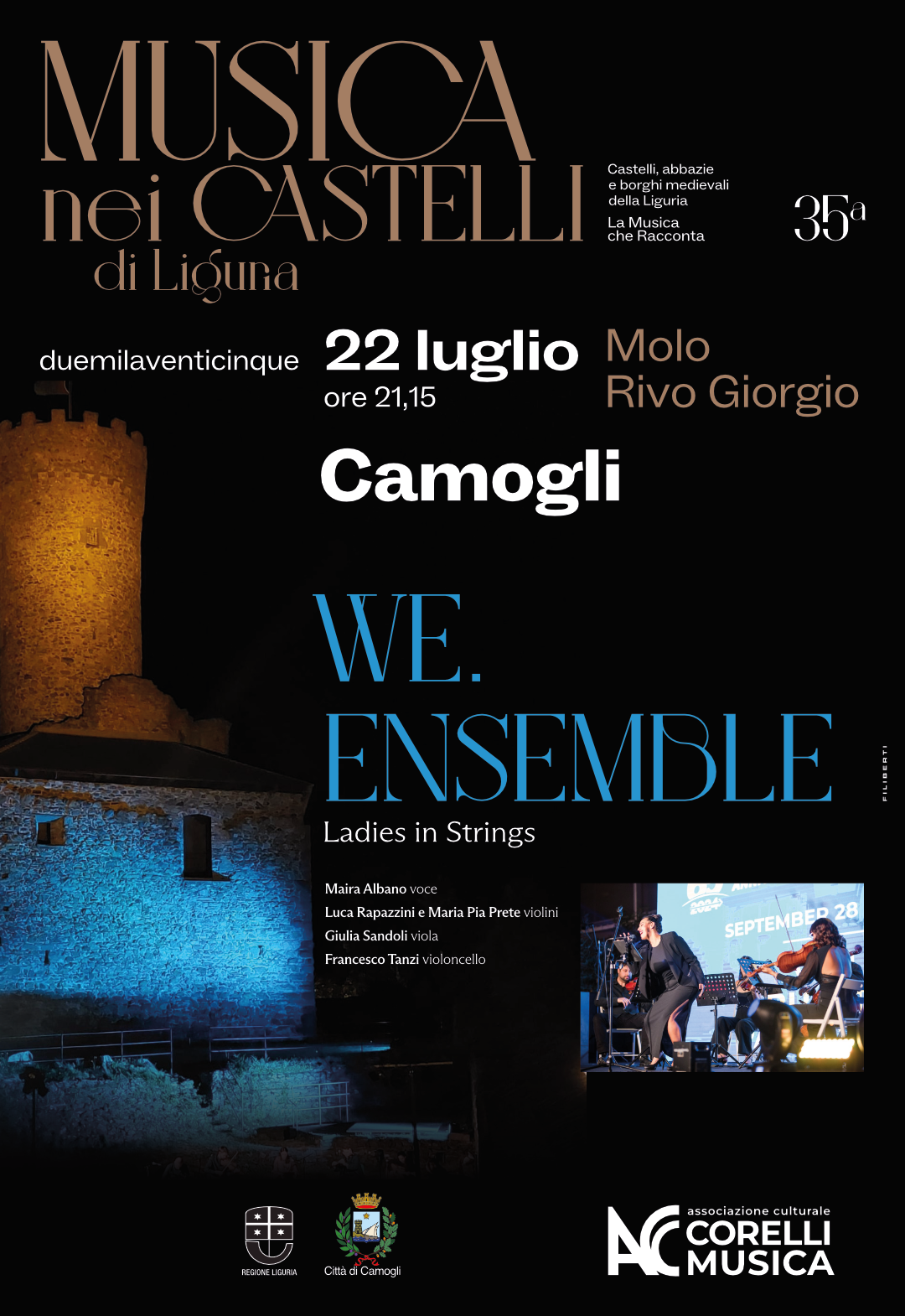 Musica nei castelli di Liguria- WE. ENSEMBLE, “Ladies in Strings”.