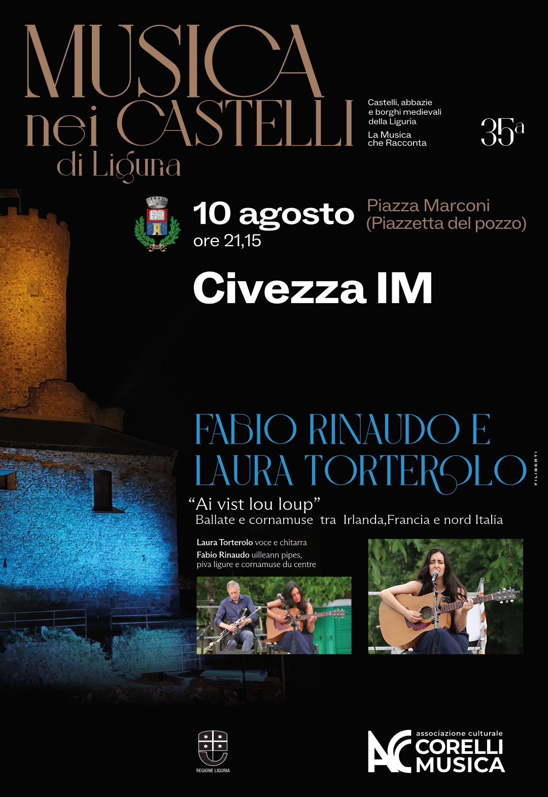 Musica nei Castelli di Liguria- Fabio Rinaudo e Laura Torterolo