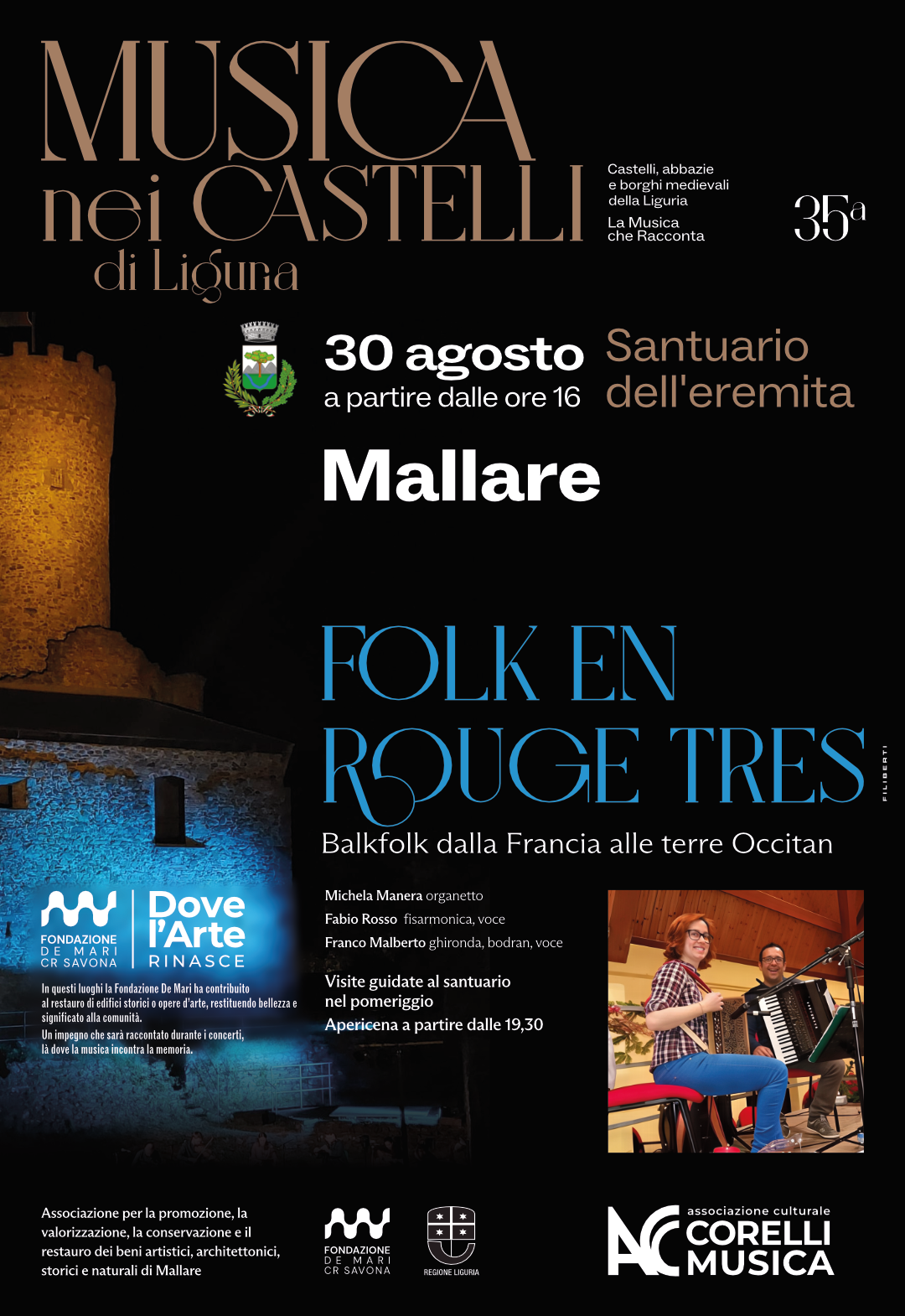 Musica nei Castelli di Liguria-FOLK EN ROUGE TRES