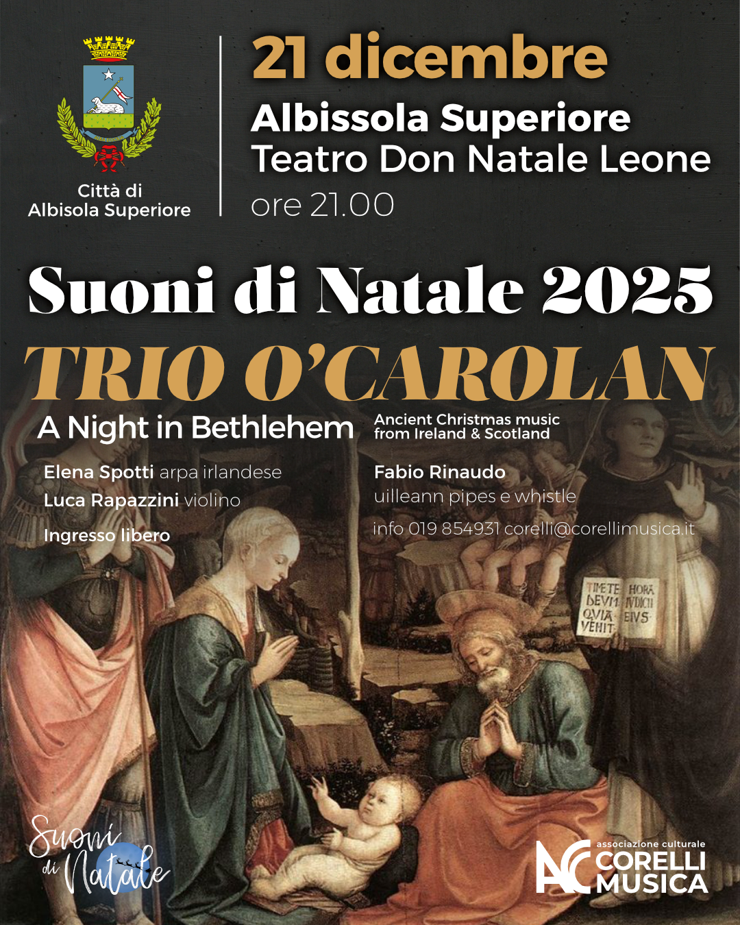 Trio O’Carolan- A Night in Bethlehem