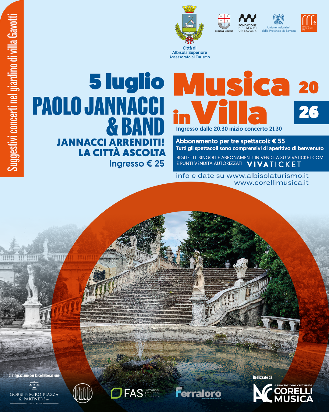 Musica in villa - Paolo Jannacci &amp; Band in "Jannacci Arrenditi! La città ascolta"