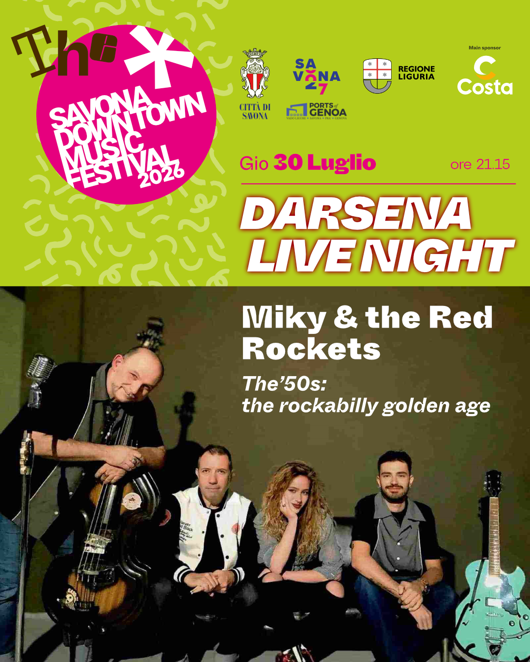 Miky &amp; the Red Rockets savona downtown music festival