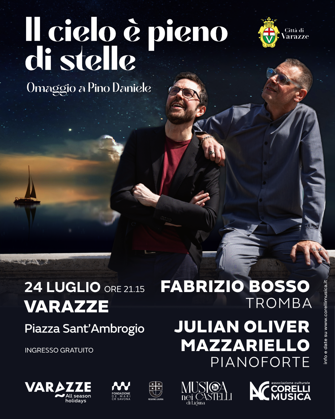 Fabrizio Bosso &amp; Julian Oliver Mazzariello: "Il cielo è pieno di stelle - Omaggio a Pino Daniele"