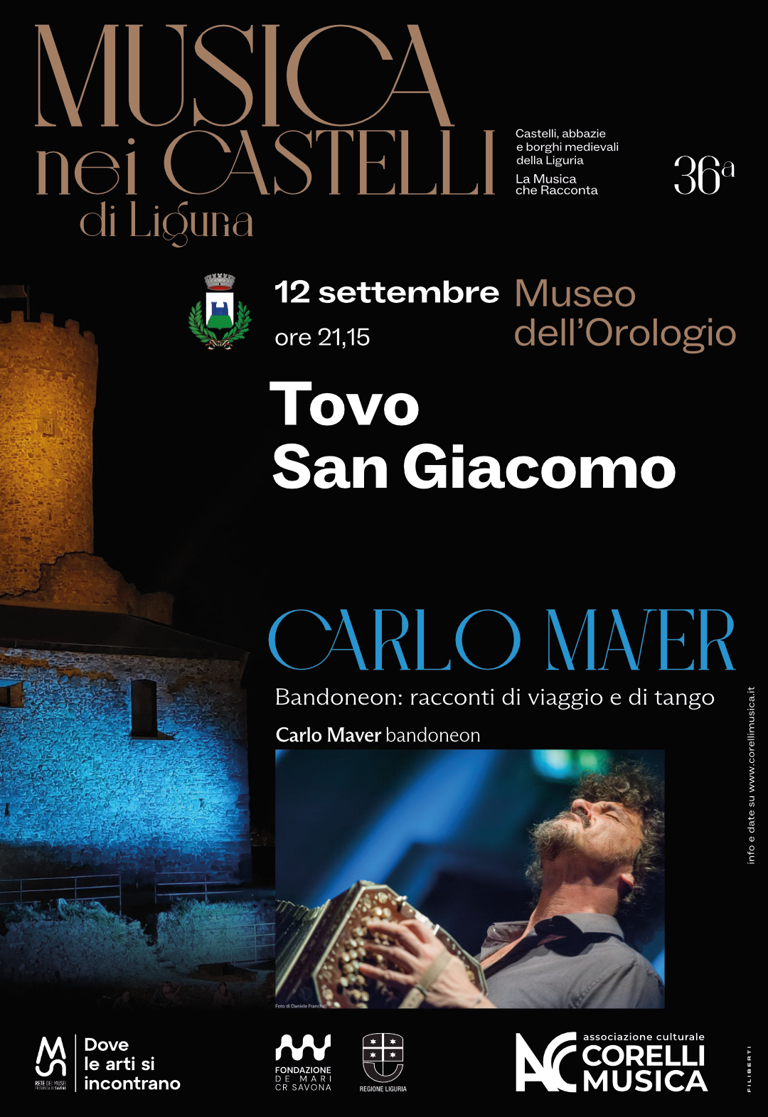 MUSICA NEI CASTELLI DI LIGURIA - CARLO MAVER – "Bandoneon: racconti di viaggio e di tango"
