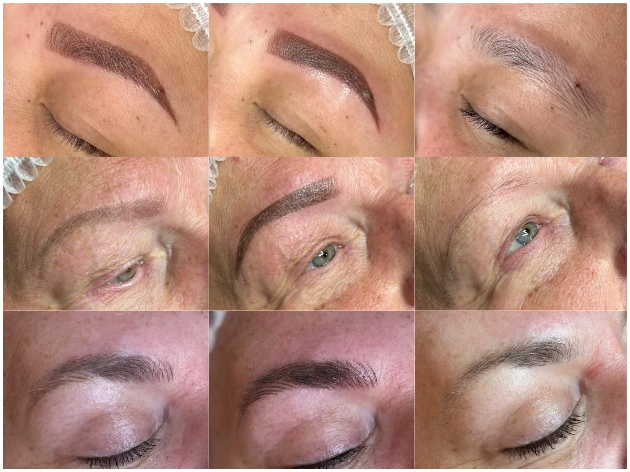 ombre brows healed result powder brows healed result nano brows healed result cambridge permanent brows permanent brows for blonde brows