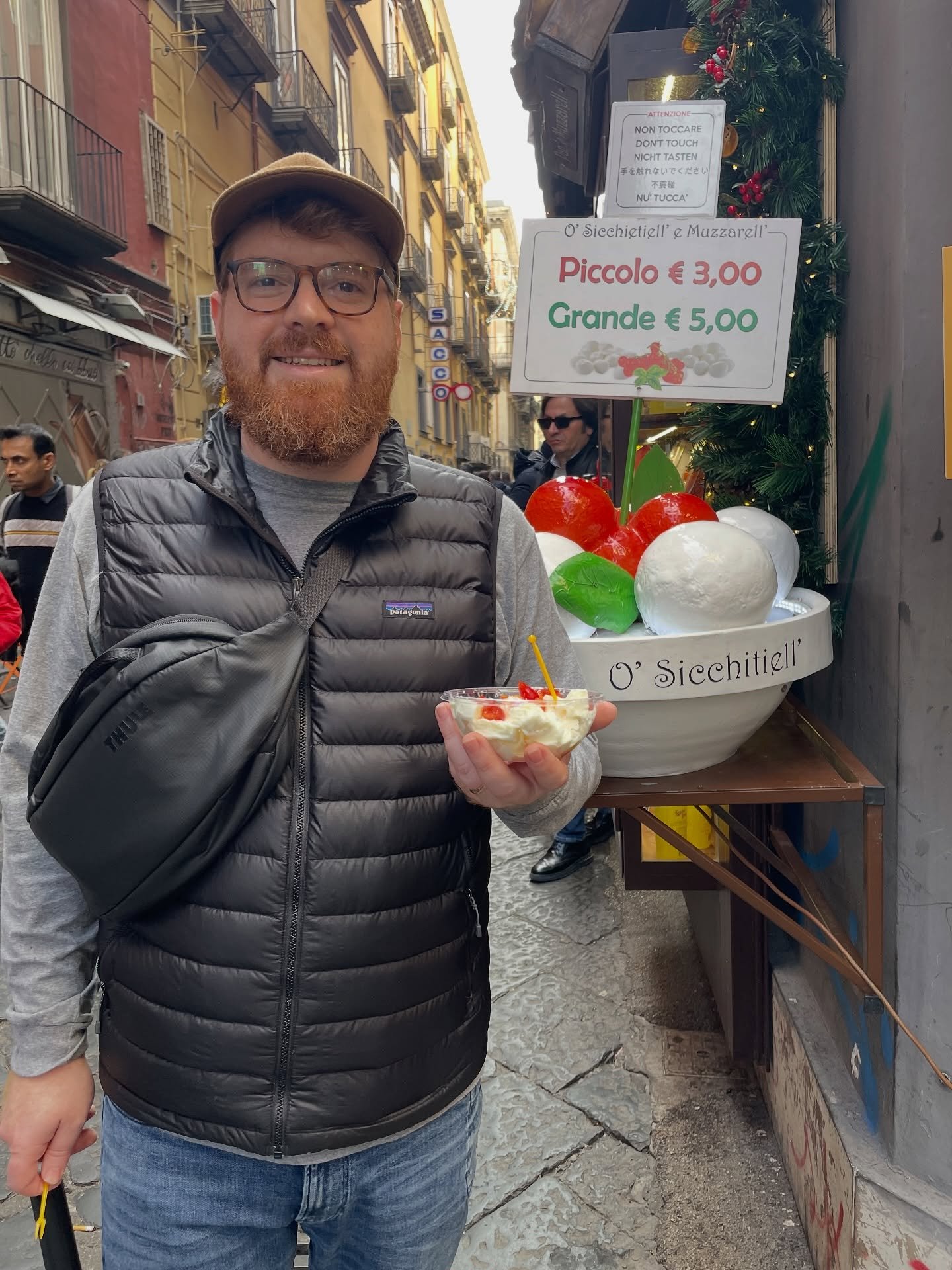 In Naples, they call this O&rsquo; Sicchitiell&rsquo; e Muzzarell&rsquo; &mdash; a little bowl of mozzarella eaten standing in the street, fresh from the water, still warm, no frills 🇮🇹

It&rsquo;s the kind of simple pleasure that stays with you &m