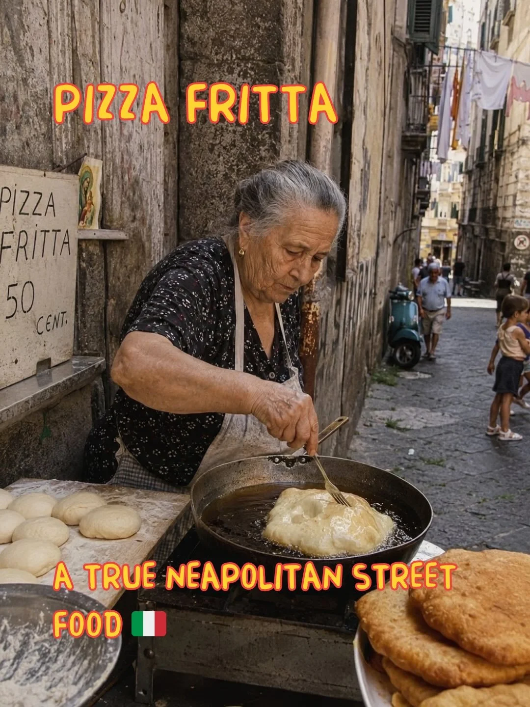 Pizza Fritta 🍕🇮🇹

One of Naples&rsquo; most iconic street foods.

Our fresh dough is filled with Roma tomato, ricotta, mozzarella, prosciutto cotto and black pepper, folded by hand and fried until golden.

Crisp on the outside. Soft and indulgent 