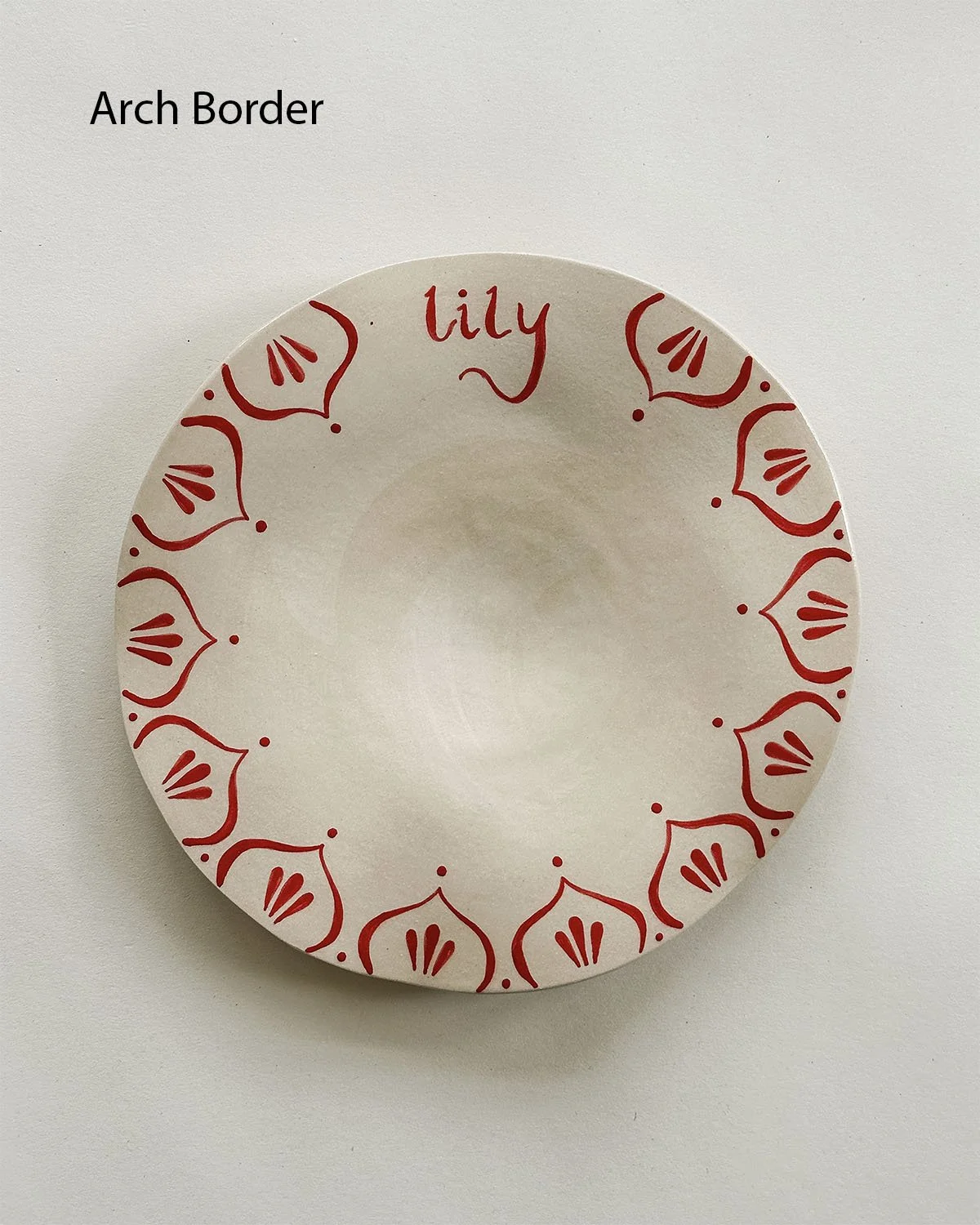 Personalised Ceramic Plates Art For Nursery - Arch Border.jpg