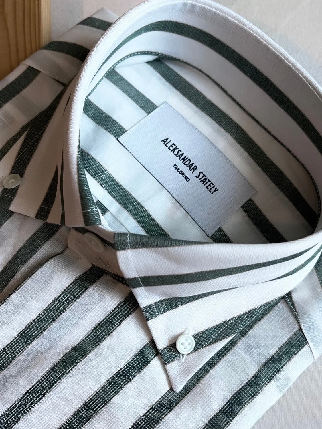 Made-to-measure shirt.