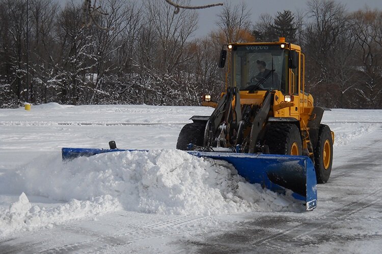 Snow removal in Zeeland, Michigan