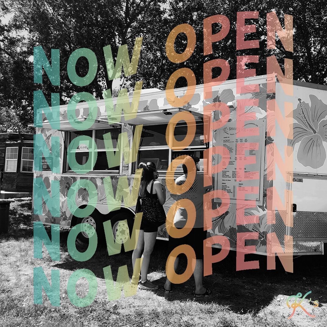 NOW OPEN✨

It&rsquo;s a beautiful day to enjoy some shaved ice 🍧

#ksshavedice
#organicshavedice