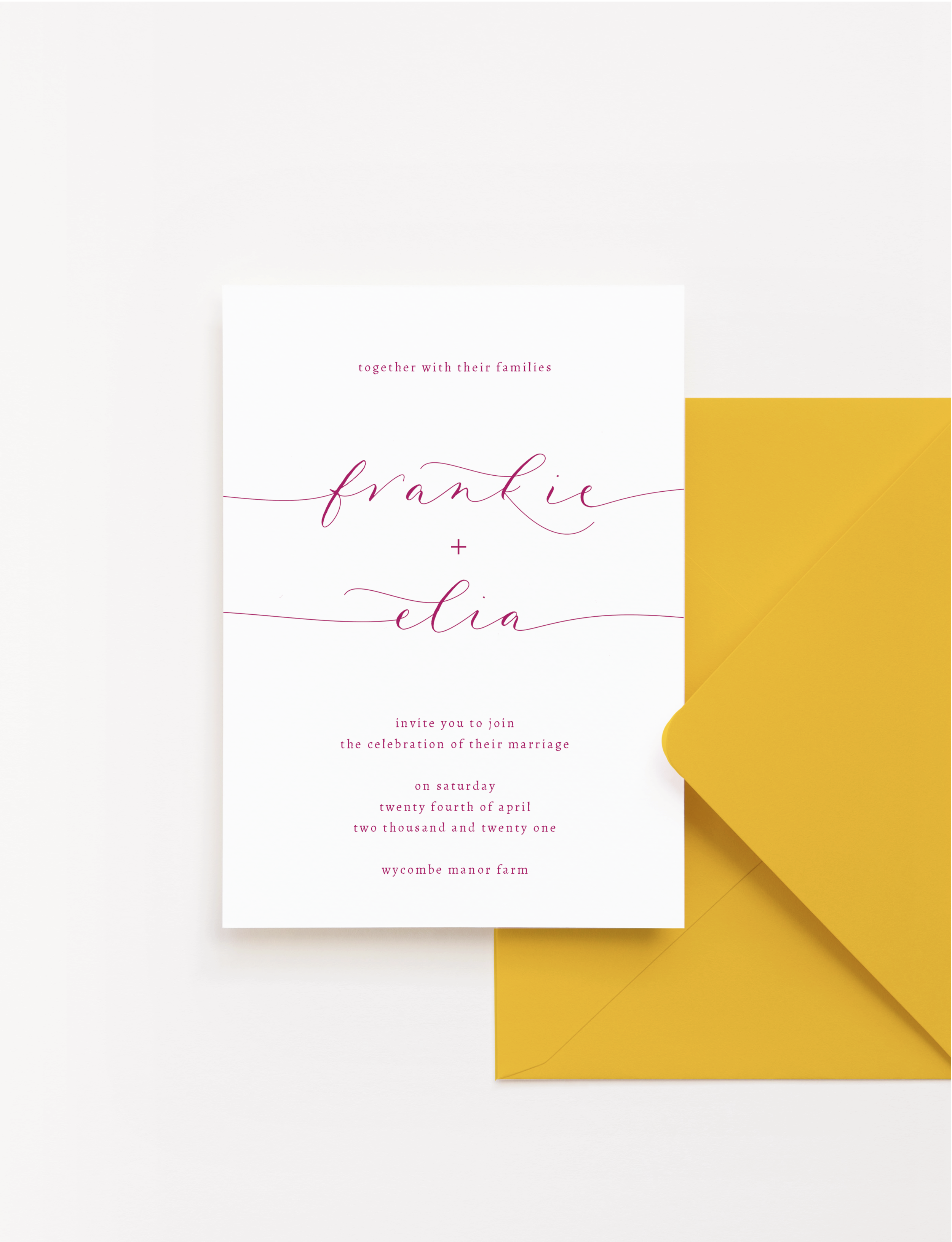 Flourish Save the Date Magenta Pink and Canary Yellow.png